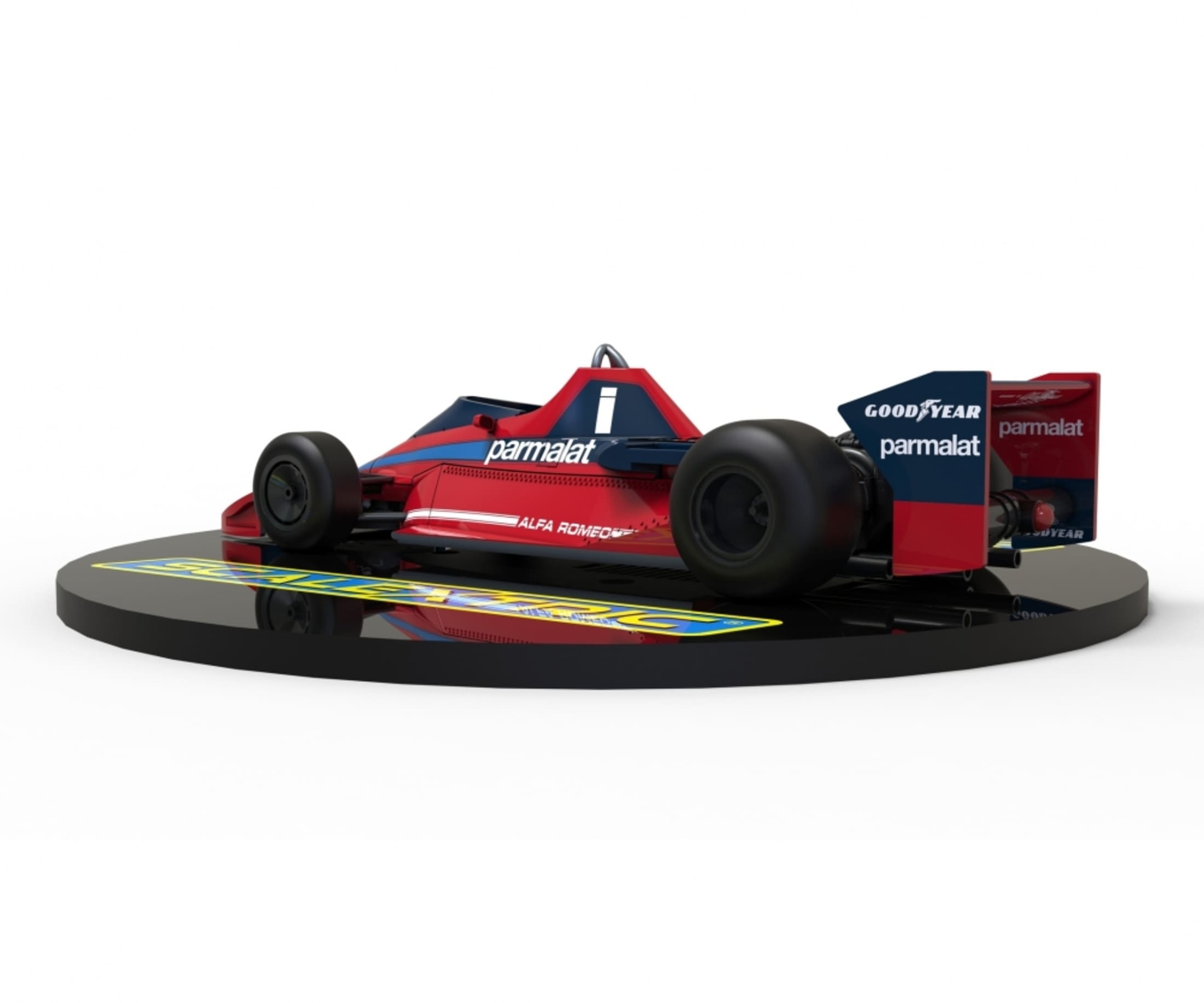 Scalextric 1:32 Brabham BT45 Lauda Itali Slotcar - Rennbahnauto