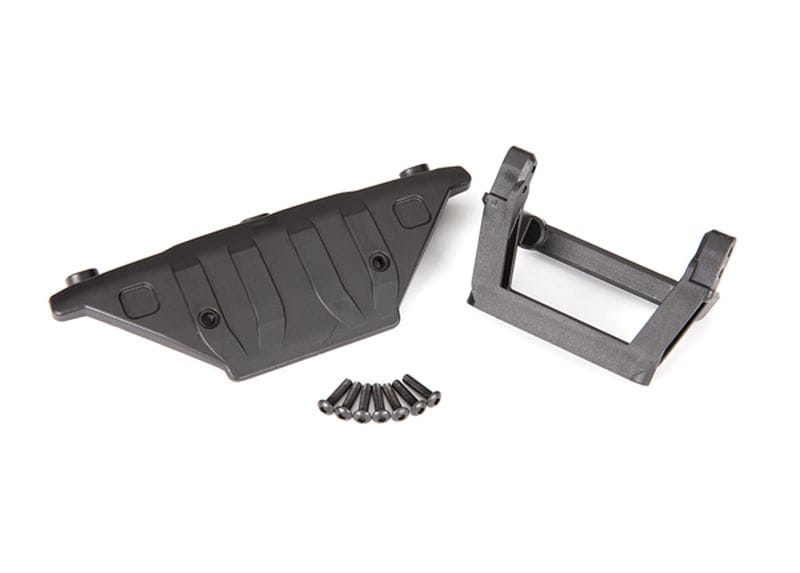 Traxxas Bumper-Halter & Skidplatte + Schrauben