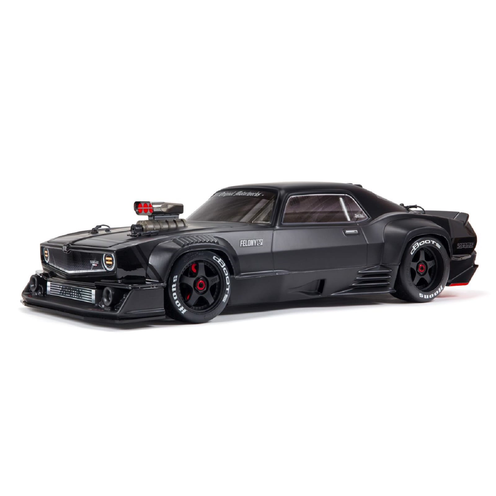 ARRMA Felony 6S BLX RTR Muscle Car im Massstab 1 zu 7 in Retro-Optik-schwarz matt