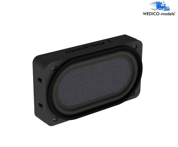 Wedico Soundbox 1 mit Lautsprecher 8 Ohm Visaton SC 5.9 FLX - RC-Zubehoer