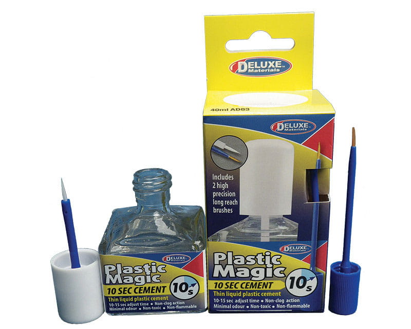 Krick Plastic Magic 10 Sek. Klebstoff mit Pinsel 40 ml DELUXE