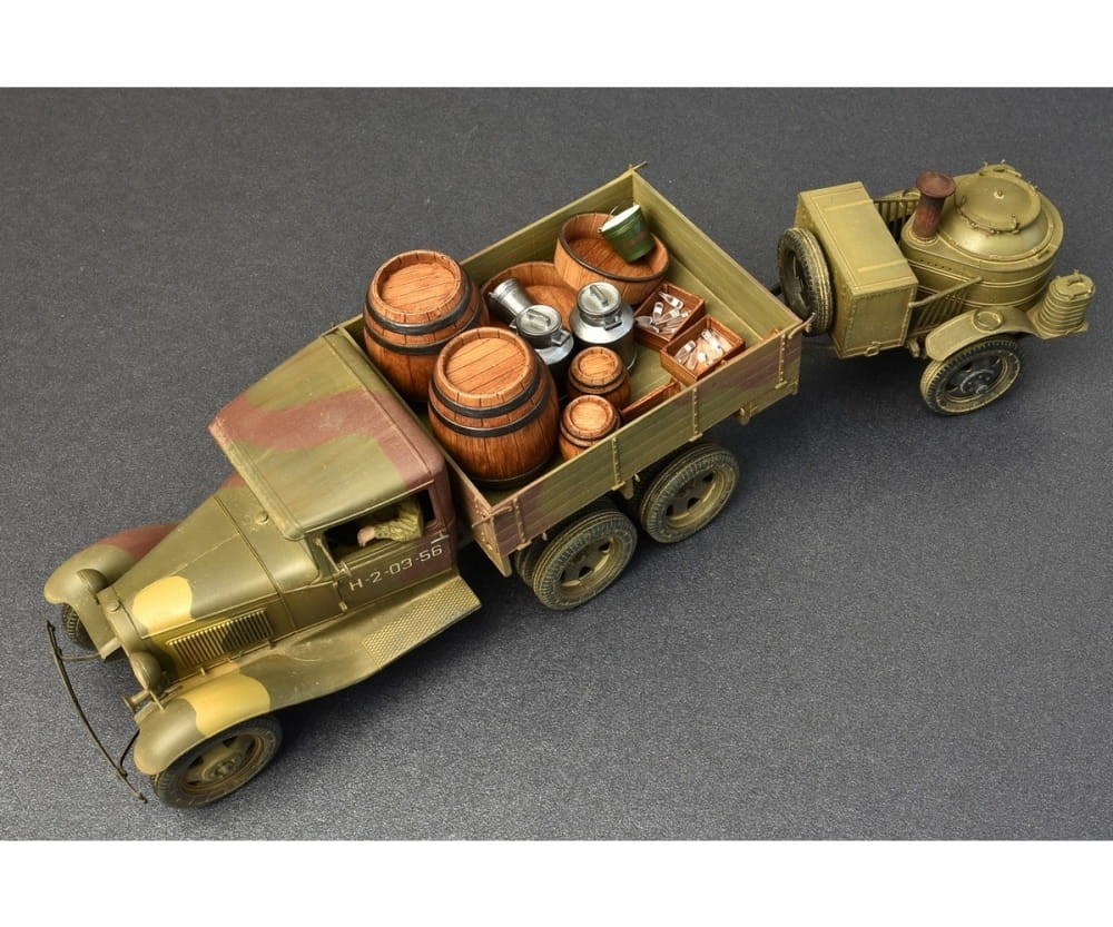Plastikmodellbau von Miniart 1-35 sov 2to lkw aaa m feldkueche