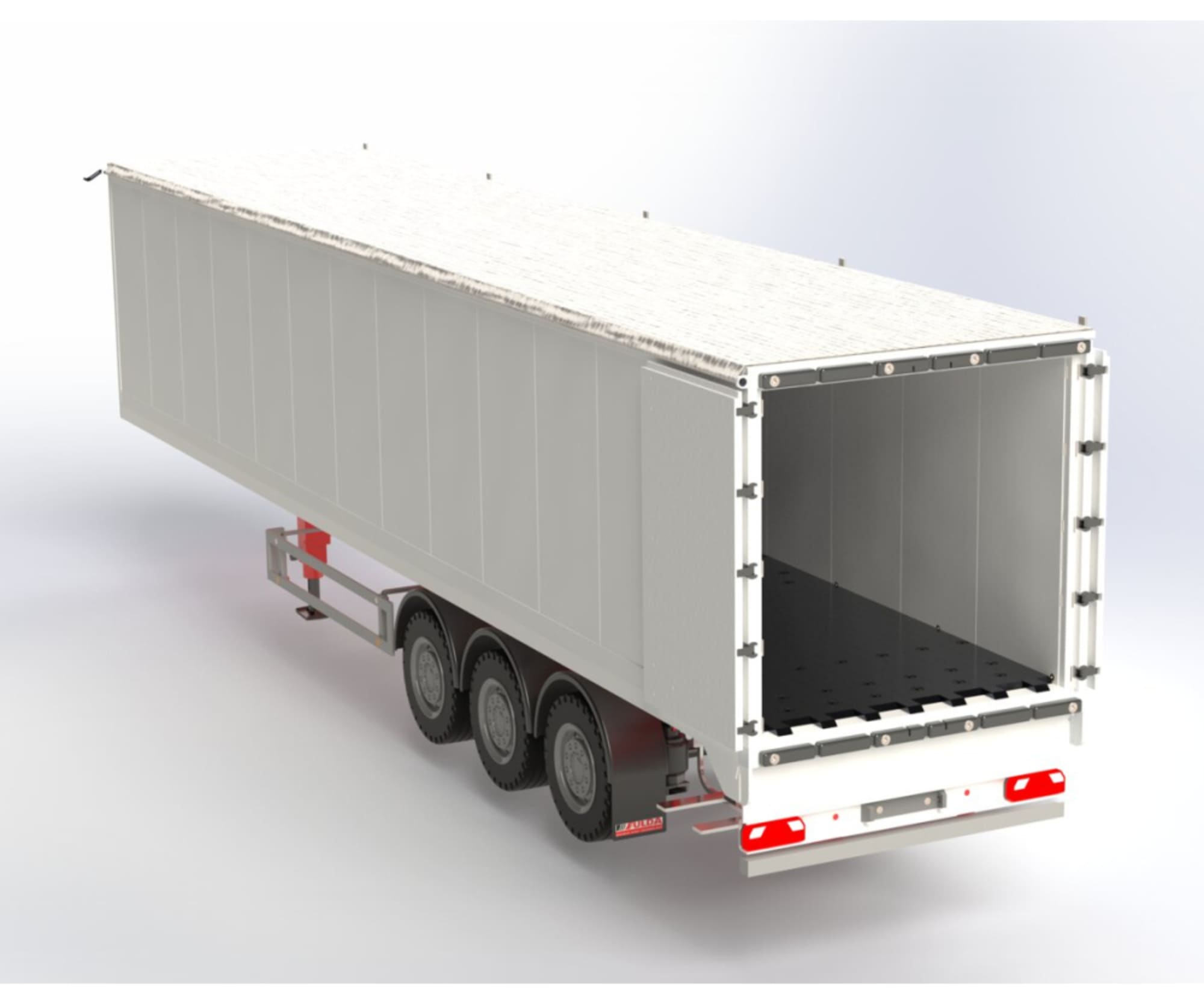 Carson 1_14 RC 3-Achs Kofferauflieger mitSchubboden