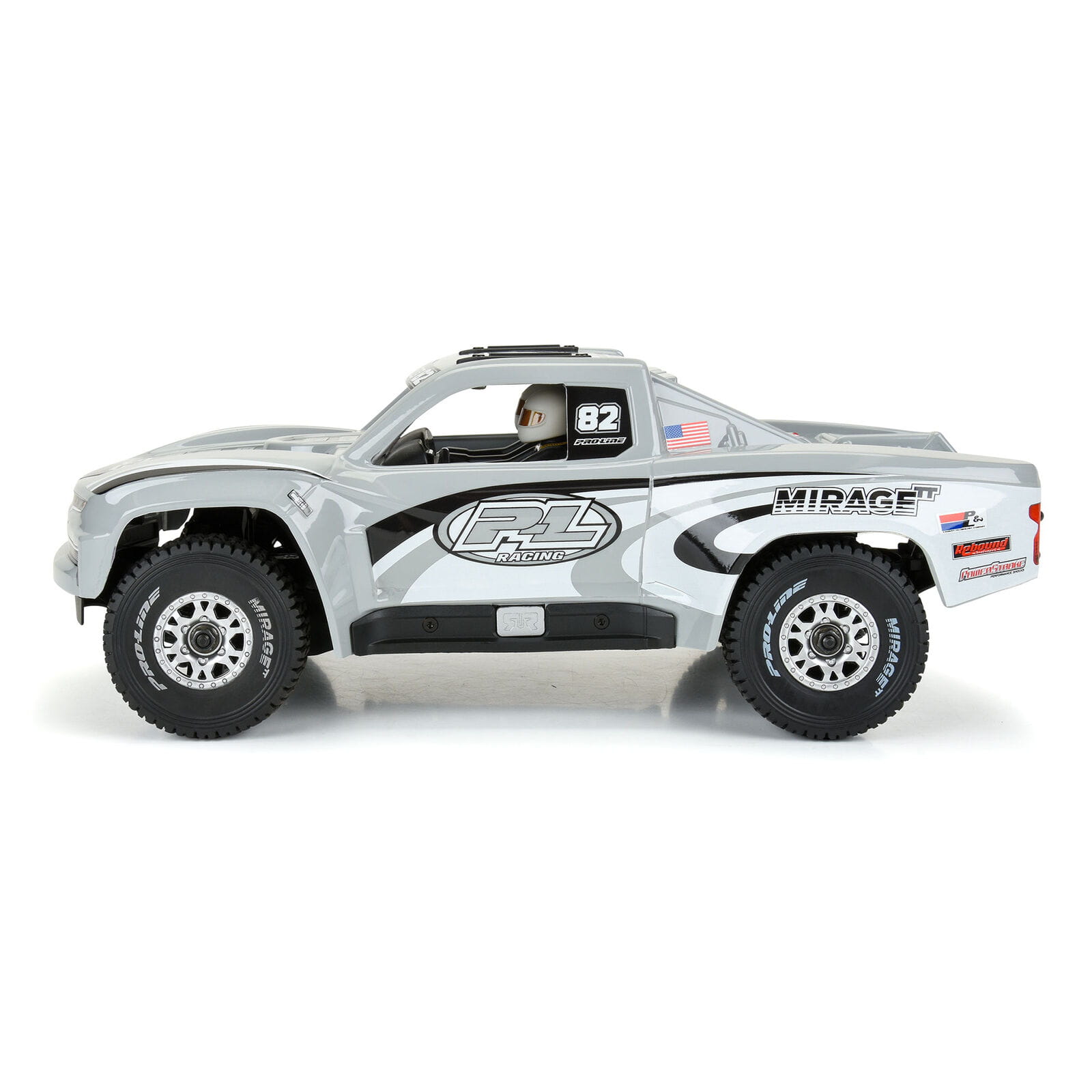 Proline 1_16 Pre-Cut 2019 Chevy Trophy Truck Tough-Color Grau Karosserie_ GROM - RC-Zubehoer
