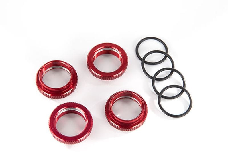 Traxxas Federteller Alu rot GT-Maxx _4_ _mit O-Ring_ - RC-Zubehoer