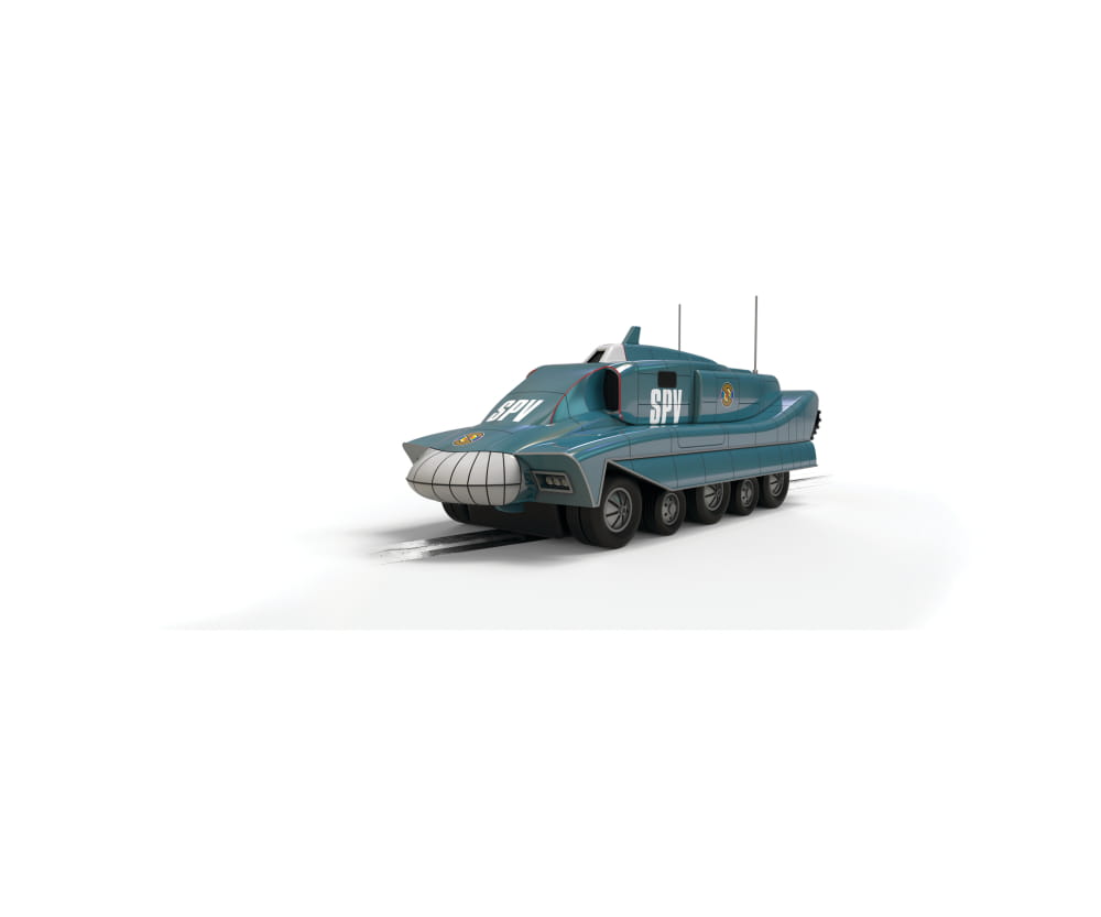 Scalextric 1_32 Captain Scarlett SPV Chrome Edition Slotcar