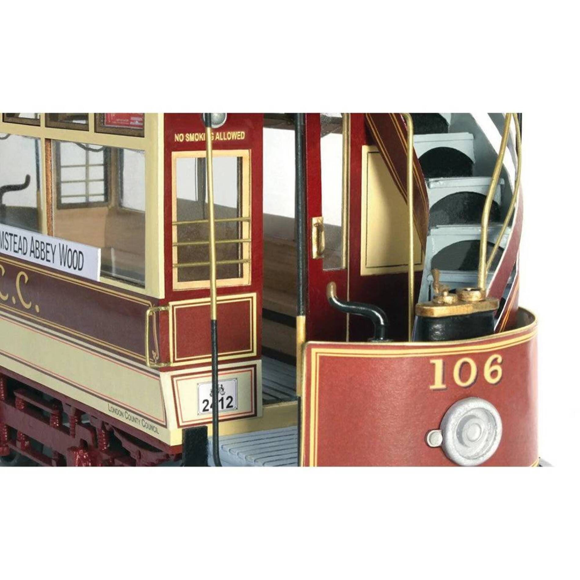 OcCre London Strassenbahn Standmodellbausatz 1_24 aus Holz_
