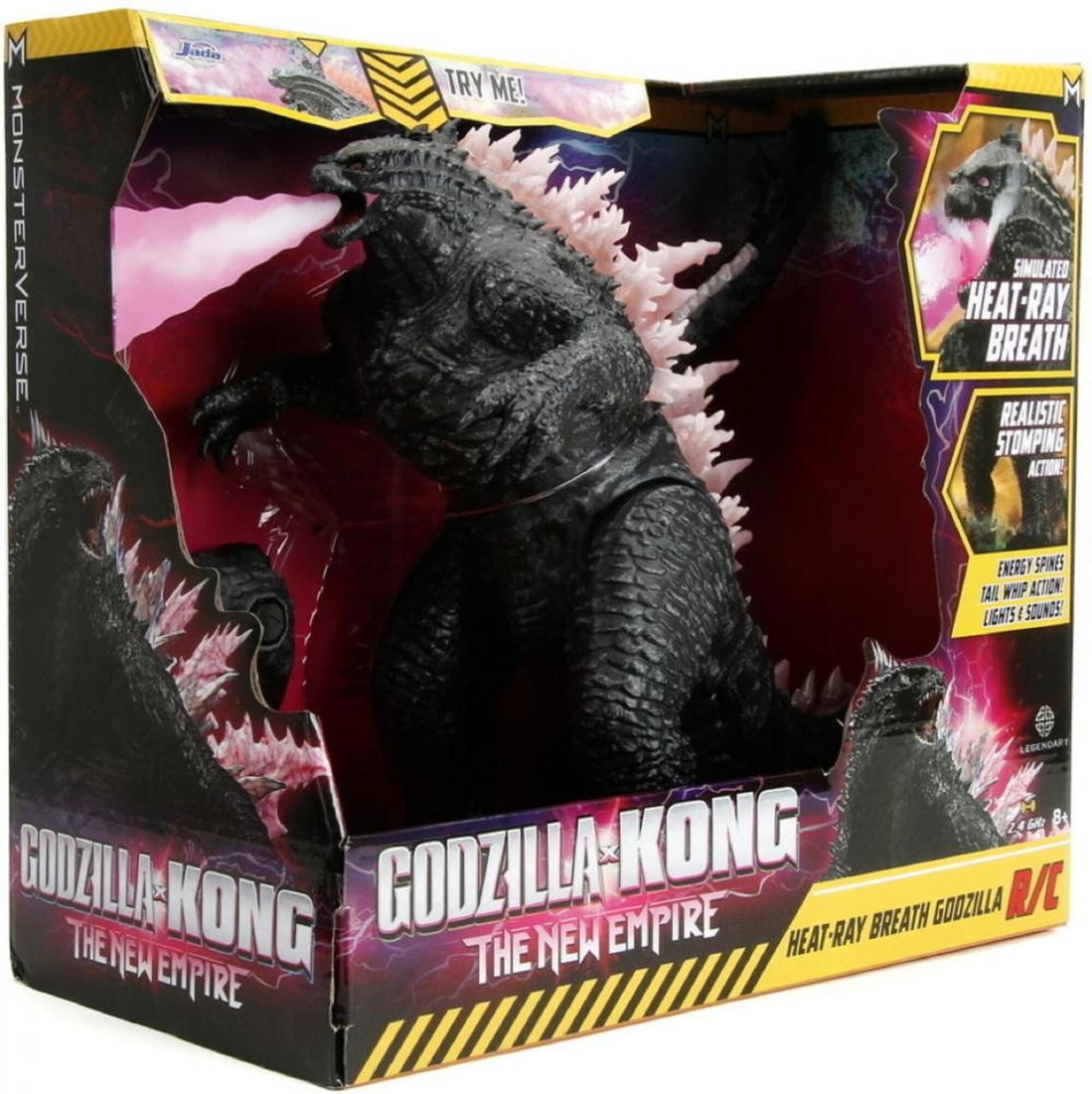 Jada Toys Godzilla Heat-Ray Breath RC Figur 63 cm mit Wasserdampf-Effekt