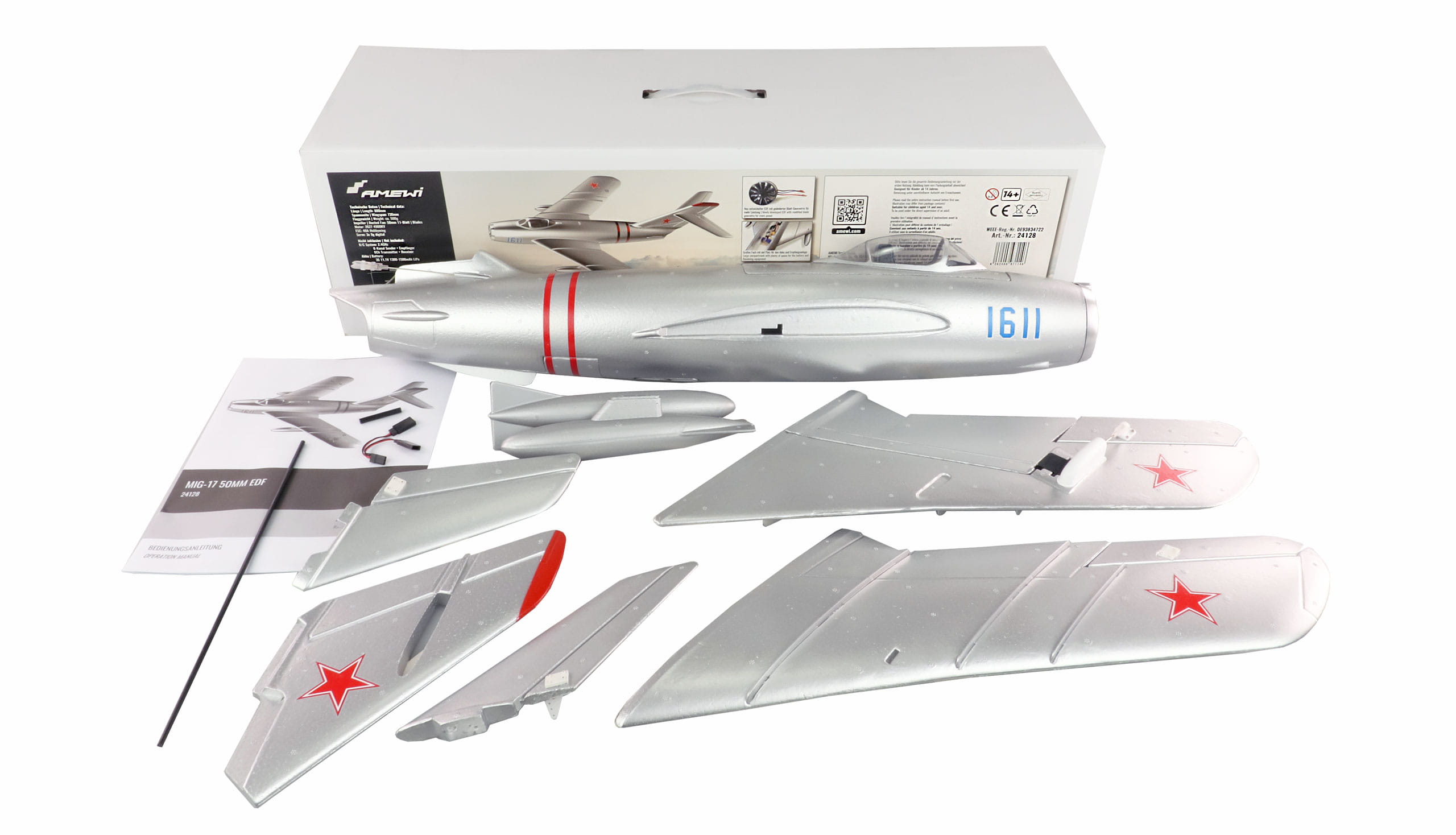 Amewi RC Flugzeug AMXFlight MIG-17 730mm EDF Impeller Jet PNP Amewi RC Flugzeug AMXFlight MIG-17 730mm EDF Impeller Jet PNP