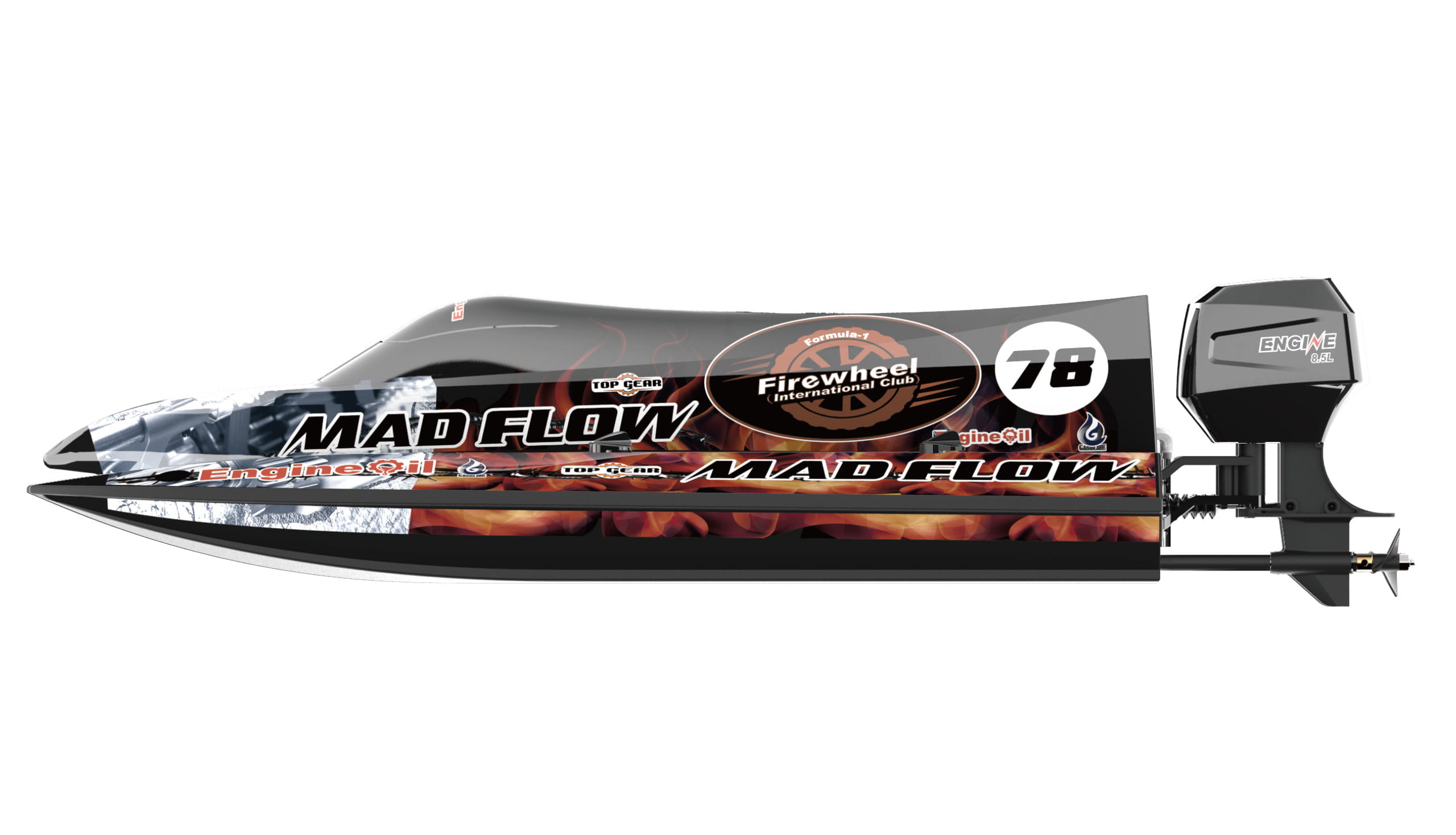 Amewi RC Boot Mad Flow V3 Formel Boot 590mm 3S brushless