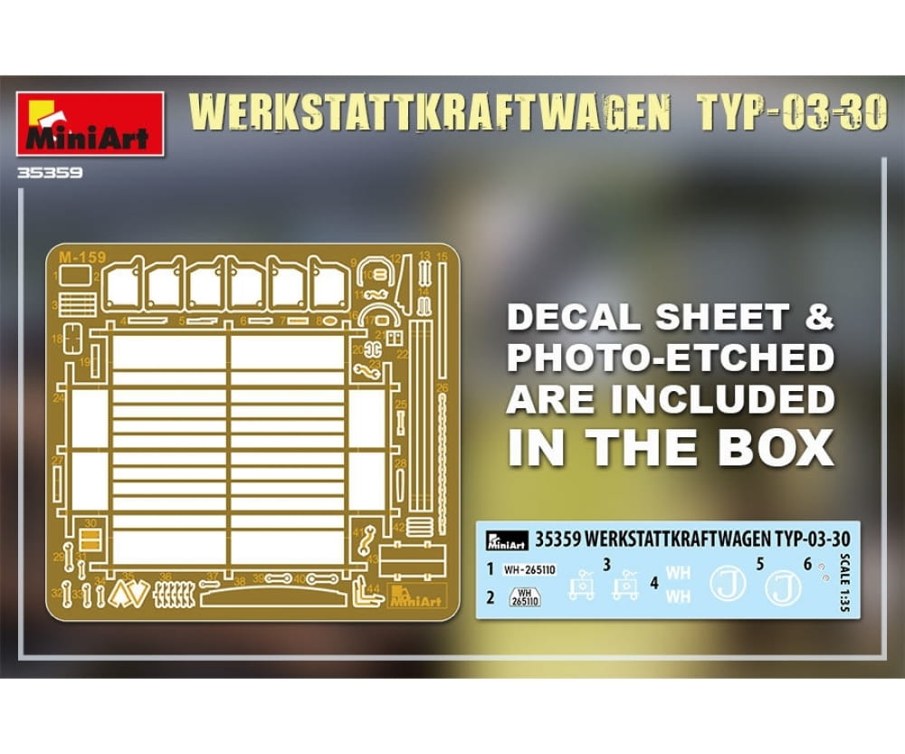 Plastikmodellbau von Miniart 1-35 dt werkstattkraftwag typ 03 3