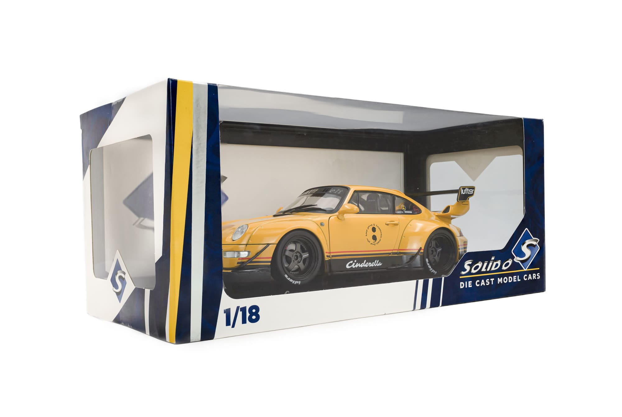 Solido RWB BODYKIT Cinderella Yellow Modellauto 1_18
