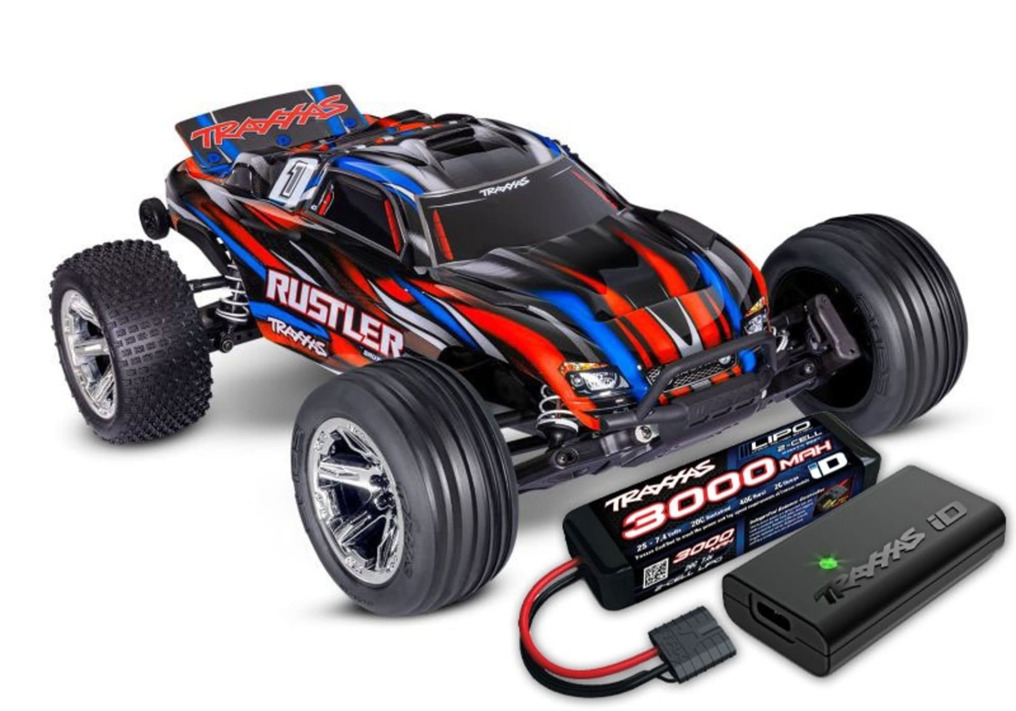 traxxas-rustler-buggy-brushless-hd-bl-2s-rtr-rot-rtr-mit-akku-lade-set