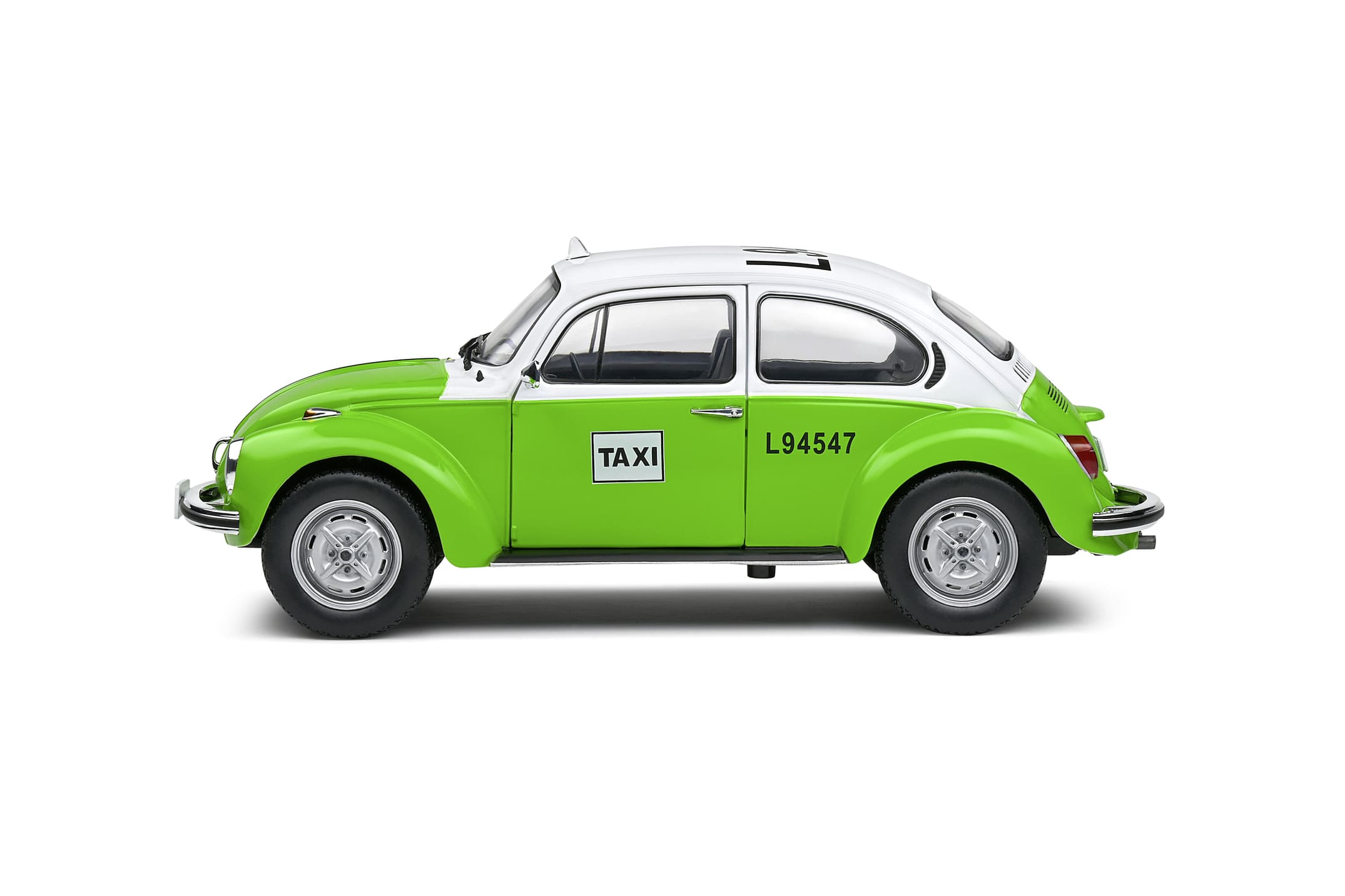 Solido 1_18 Volkswagen Beetle 1303 Mexican Taxi 1974 gruen Detailgetreue Nachbildung