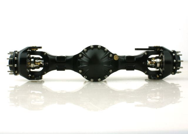 Lesu 1_16 Antriebsachse vorne ohne Durchtrieb 3_1 Metall schwarz - RC-Zubehoer