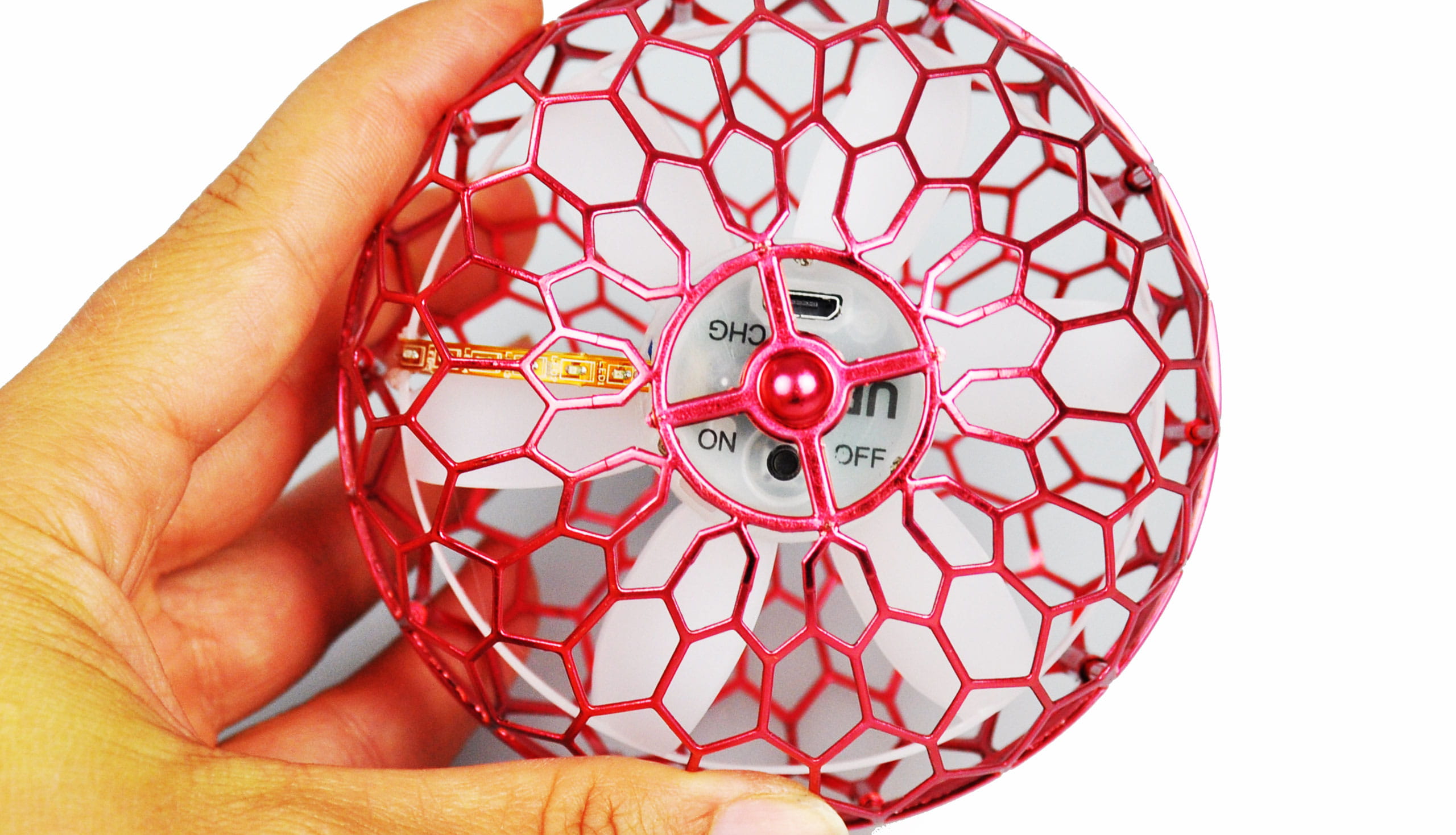 Amewi Hover Fly Ball 96mm mit Gyro und LED Licht Amewi Hover Fly Ball 96mm mit Gyro und LED