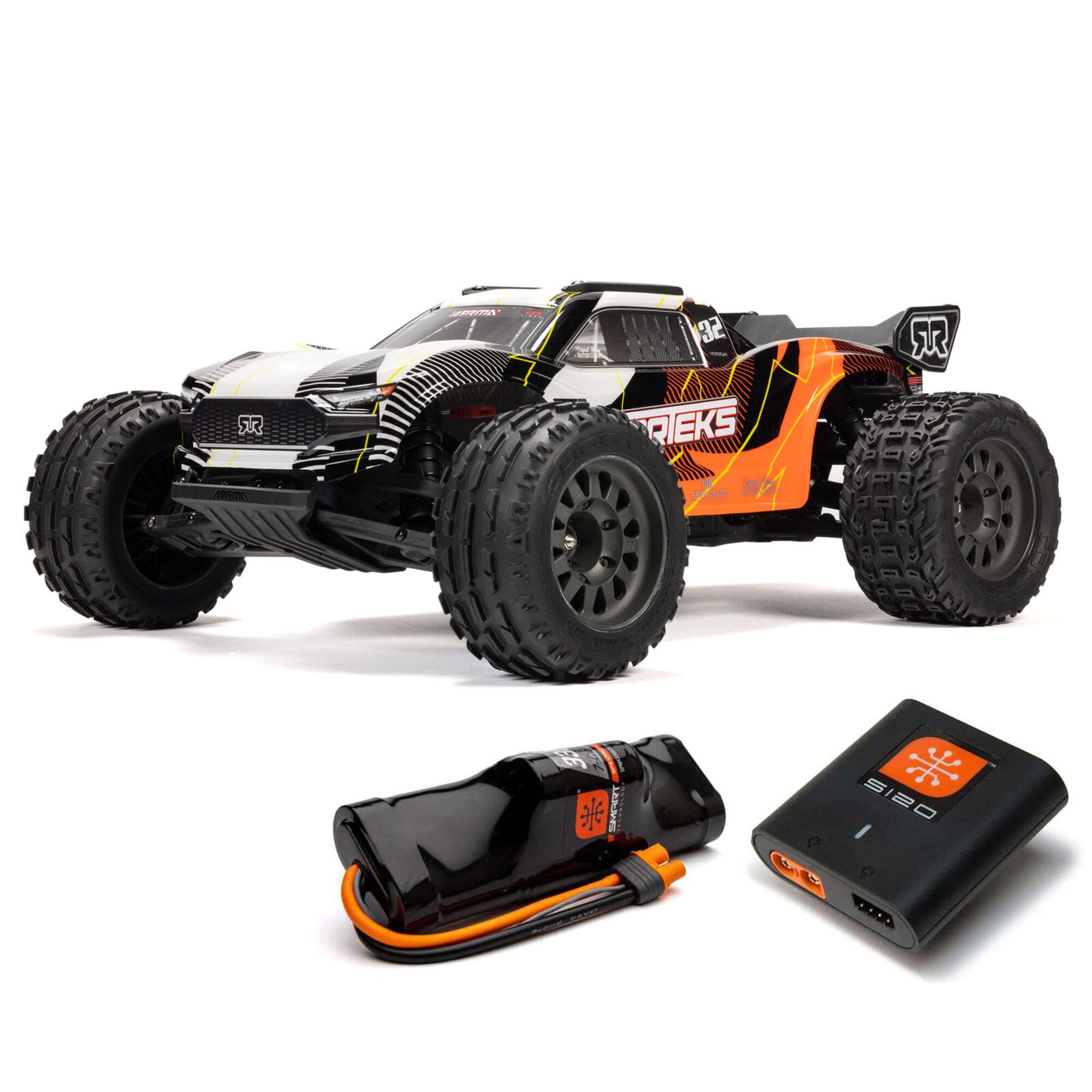 arrma-110-vorteks-mega-550-brushed-2wd-stadium-truck-rtr-mit-akku-lader-orange