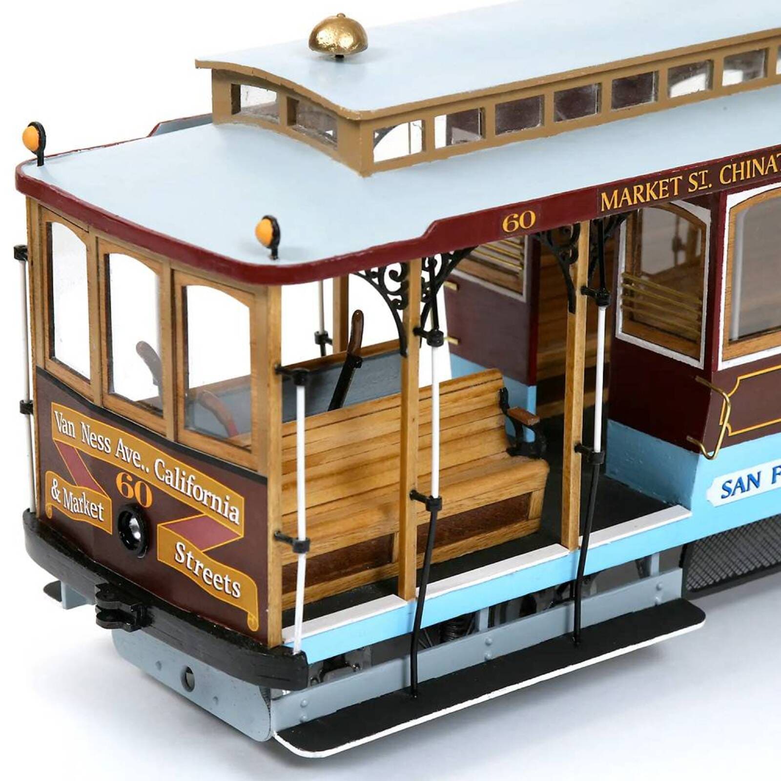 San Francisco Cable Car Modellbausatz von OcCre im Massstab 1_24_