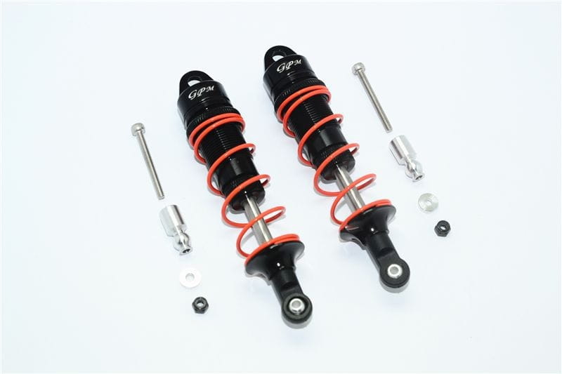 GPM Alu Daempfer vorn 100mm schwarz fuer ARRMA Senton_ Typhon 6s - RC-Zubehoer