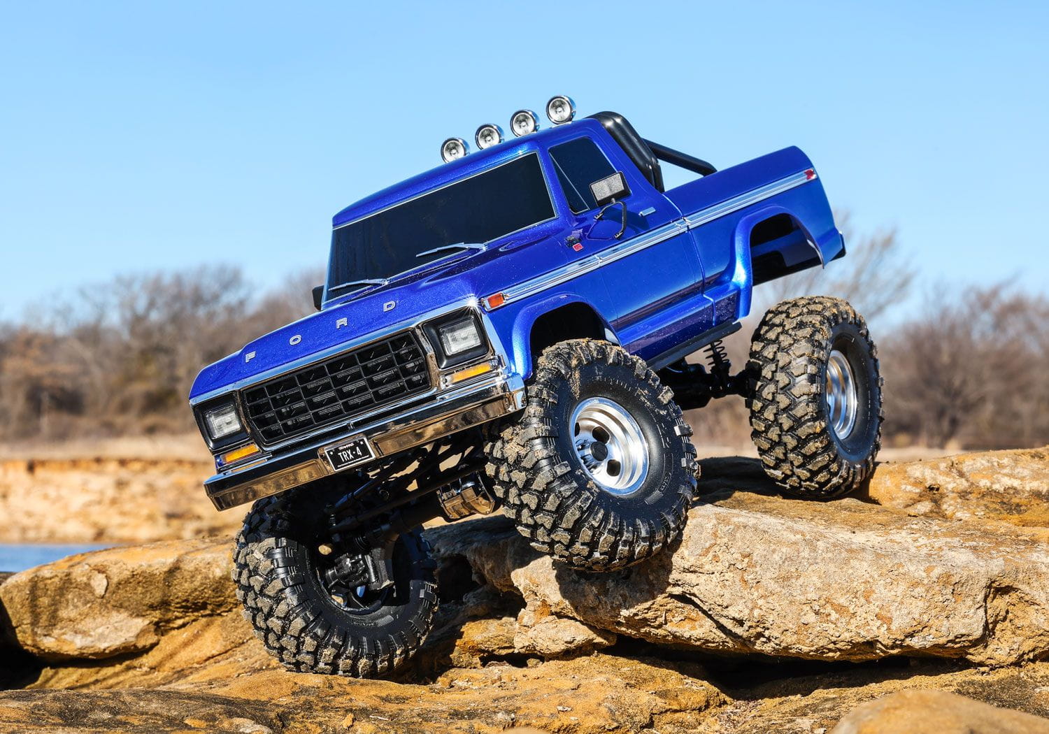 Traxxas RC Crawler TRX-4 1979 Ford F150 High Trail 1:10 RTR Blau Traxxas RC Crawler TRX-4 1979 Ford F150 High Trail 1:10 RTR Blau