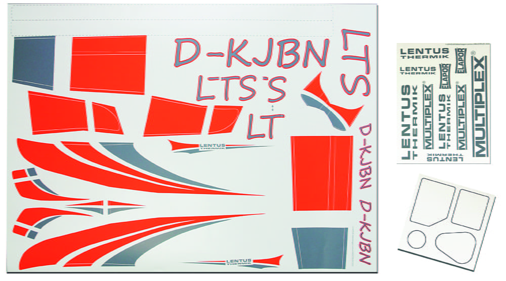 Multiplex Dekorbogen Lentus _3-tlg._ - RC-Zubehoer