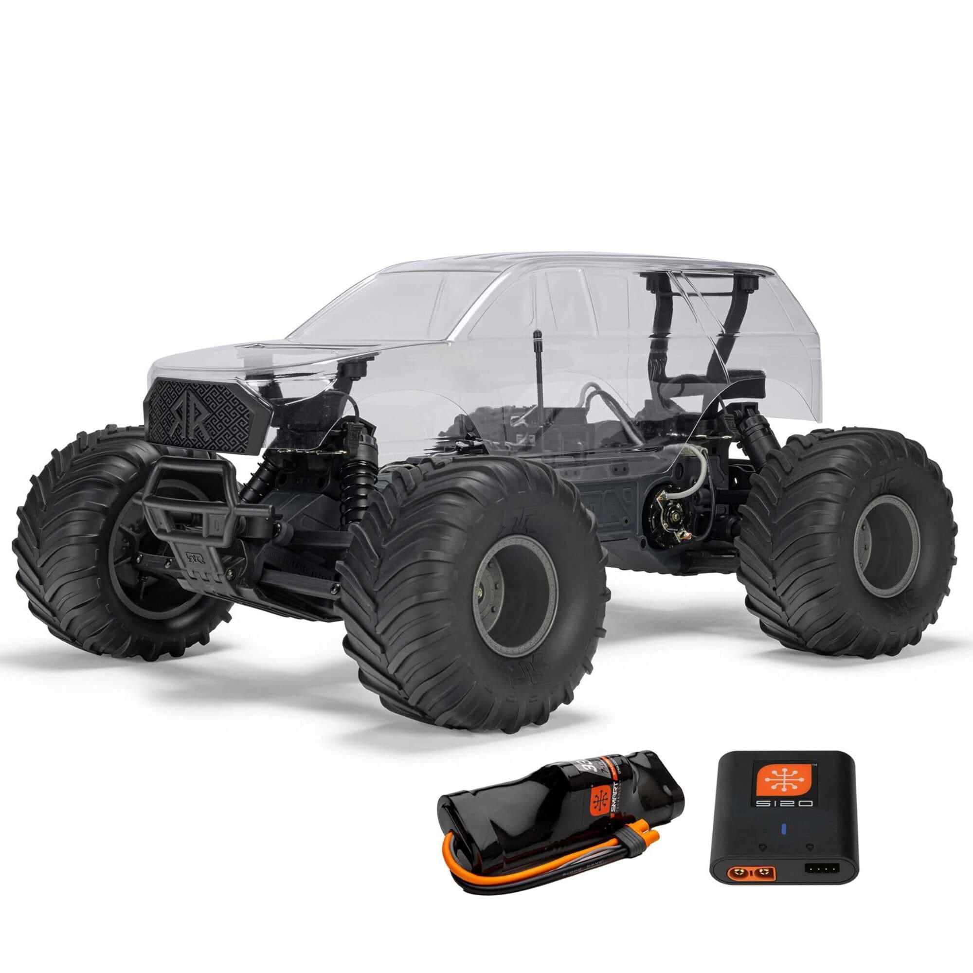 Arrma 1_10 Gorgon 2WD Monster Truck RTA Bausatz - mit Akku und Ladegeraet