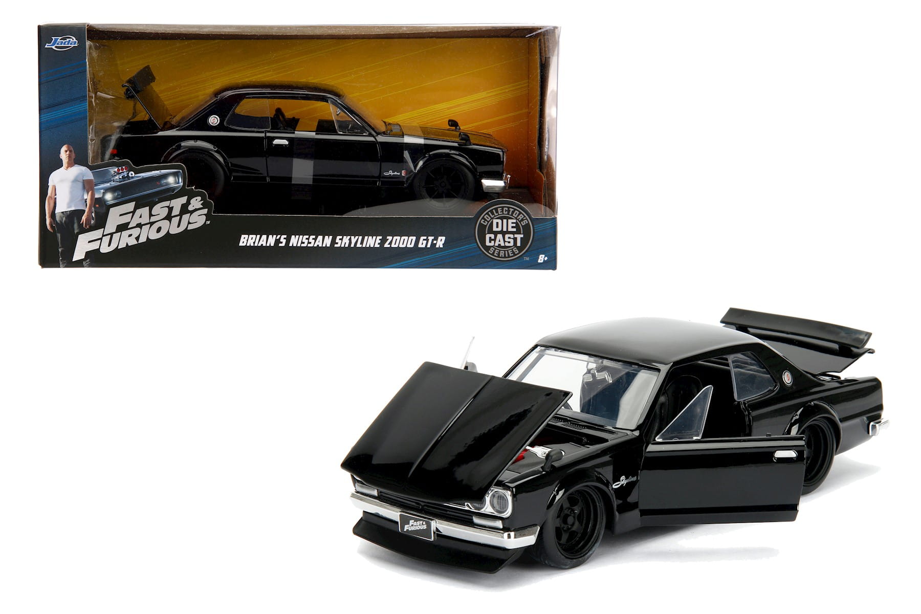Jadatoys Modellauto Fast & Furious 1971 Nissan Skyline 1:24