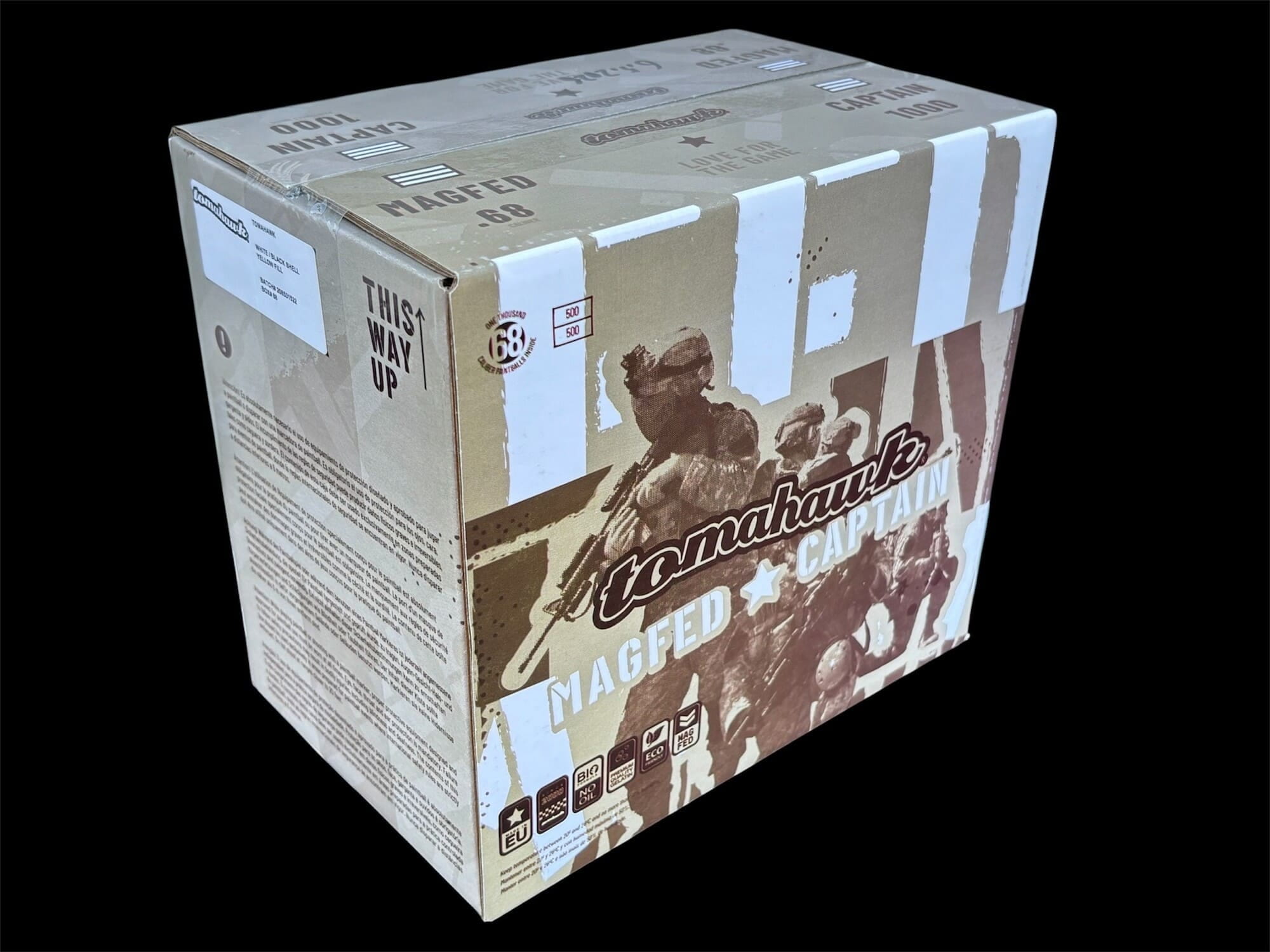 Tomahawk MagFed Captain Paintballs .68 Kaliber 500 Stueck