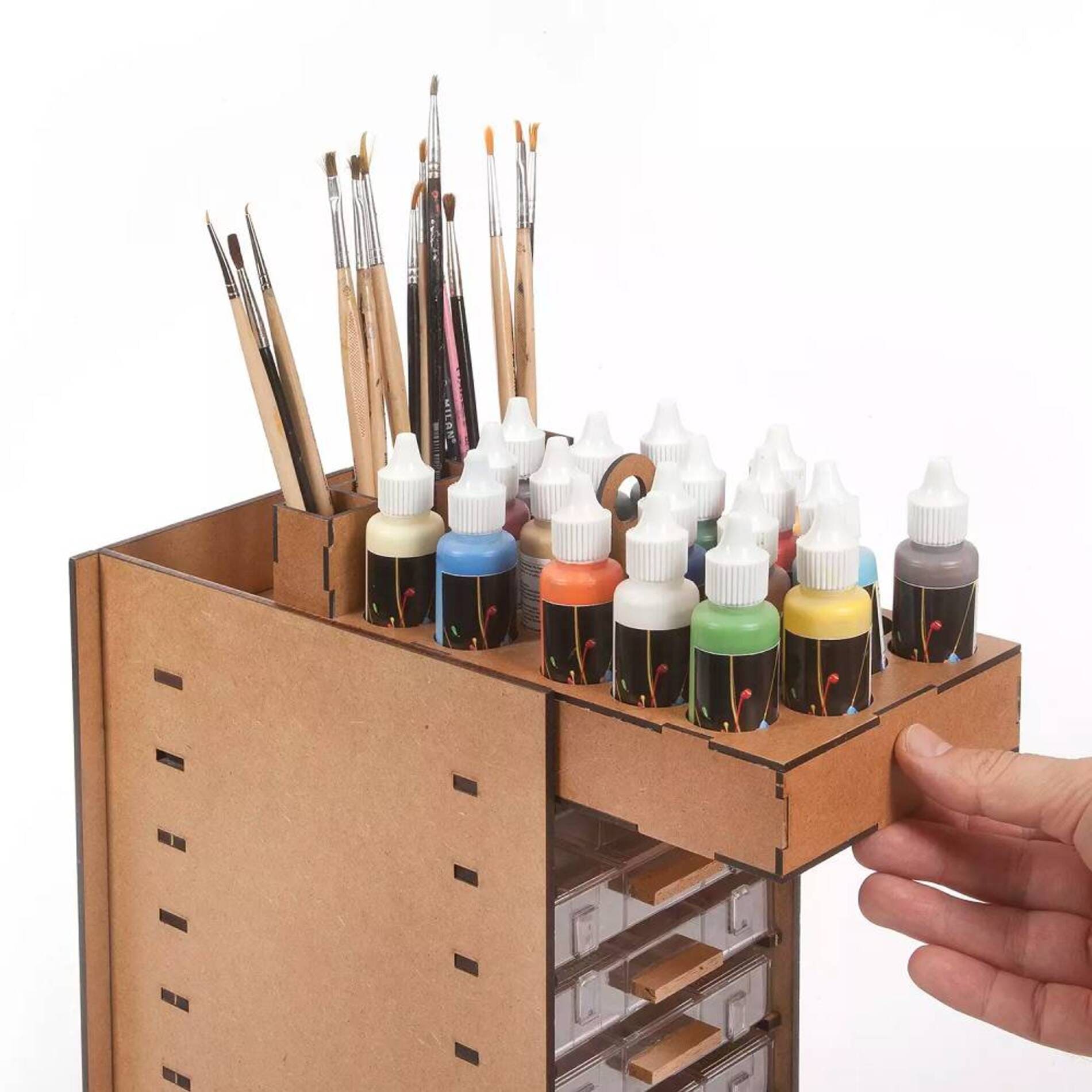 Organizer fuer Pinsel und Farben - Modellzubehoer