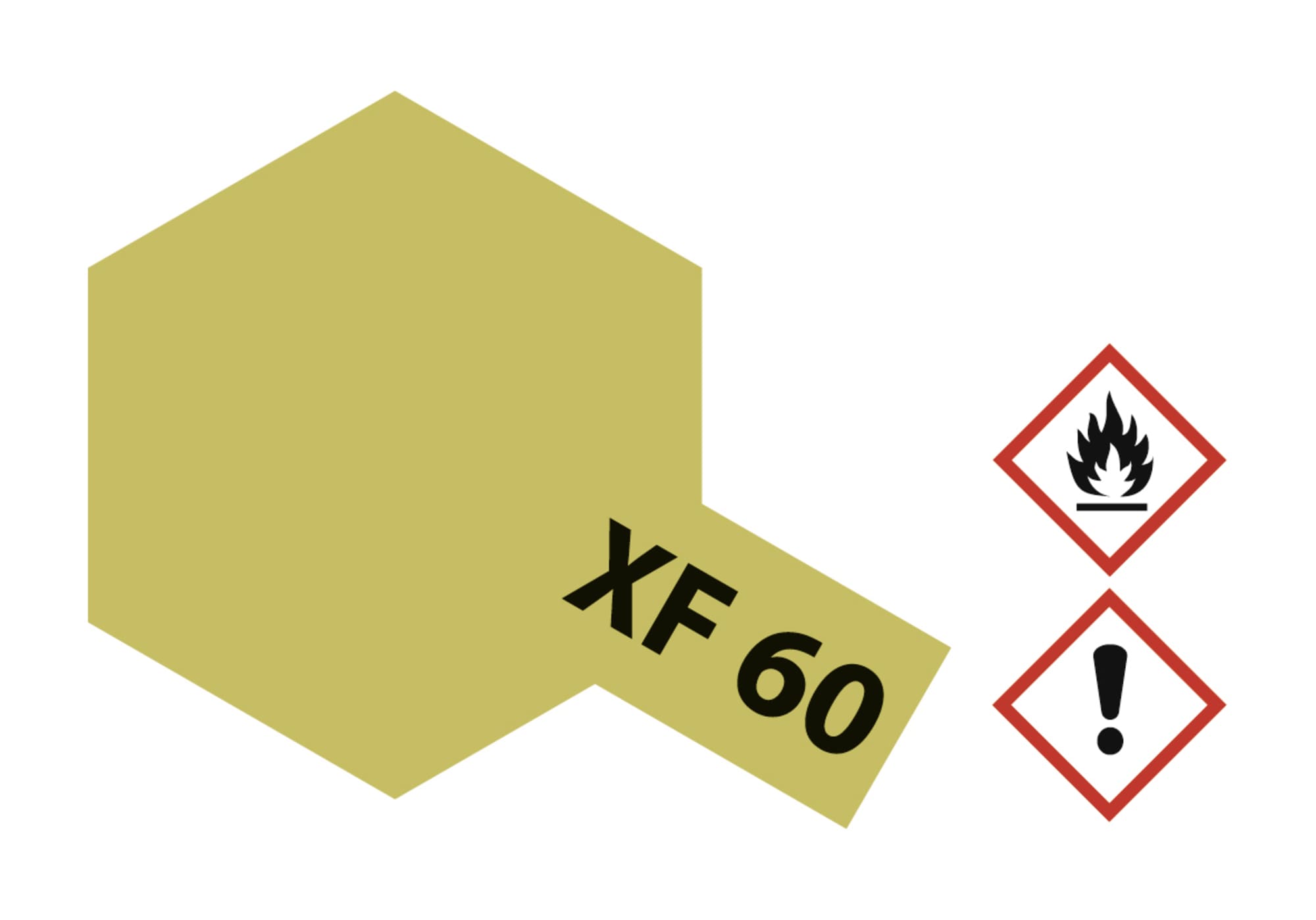 Tamiya Acrylfarbe XF60,  XF-60 Dunkelgelb matt 23ml
