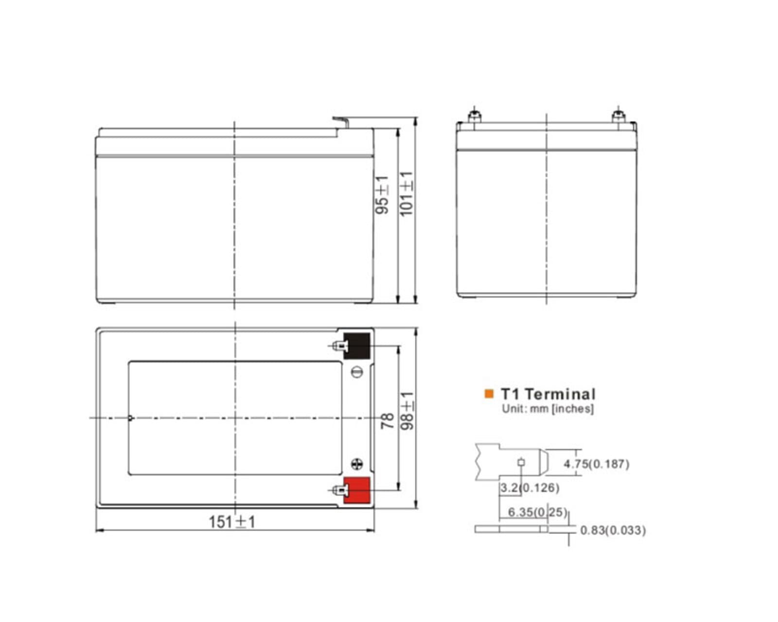 Krick Bleiakku 12V / 12Ah Krick Bleiakku 12V / 12Ah