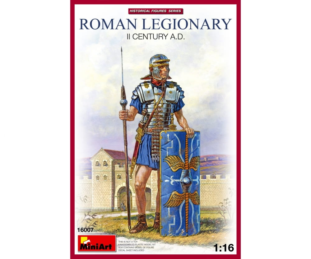 MiniArt 1:16 Figuren Römischer Legionär 2.Jh AD Plastik Modellbau