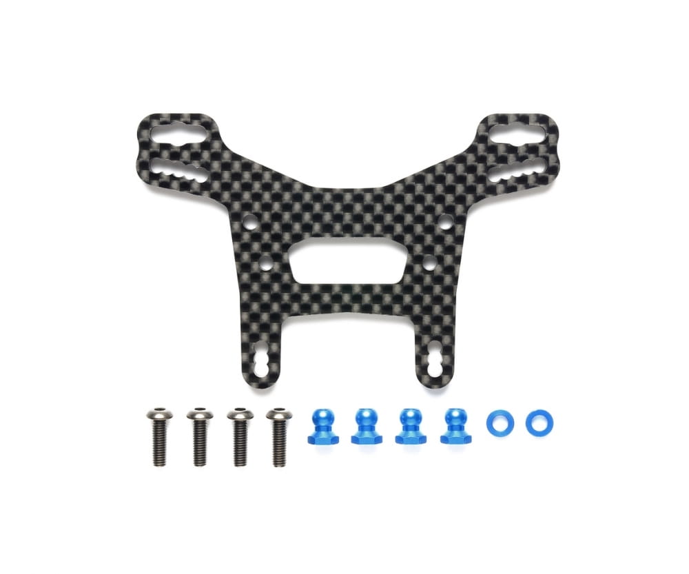 Tamiya XV-02 Carbon Dämpferbrücke hinten Tamiya XV-02 Carbon Daempferbruecke hinten - RC-Zubehoer