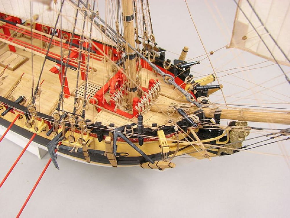 HMS WOLF 1752 Laser-Cut Modellbausatz 1_72 Schiffsmodell Bausatz