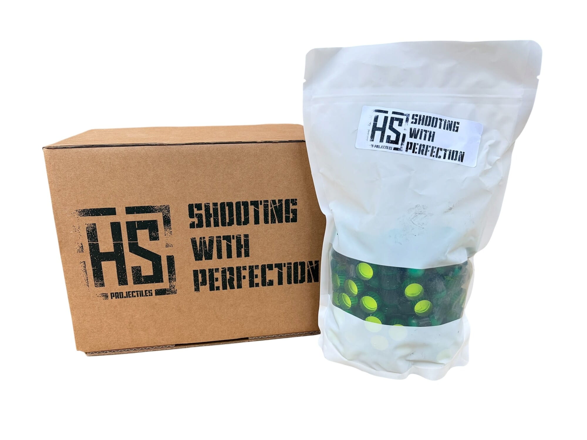 HS Projectiles Trainingsprojektile Paintball 200 Stueck Apache Snow Edition MagFed