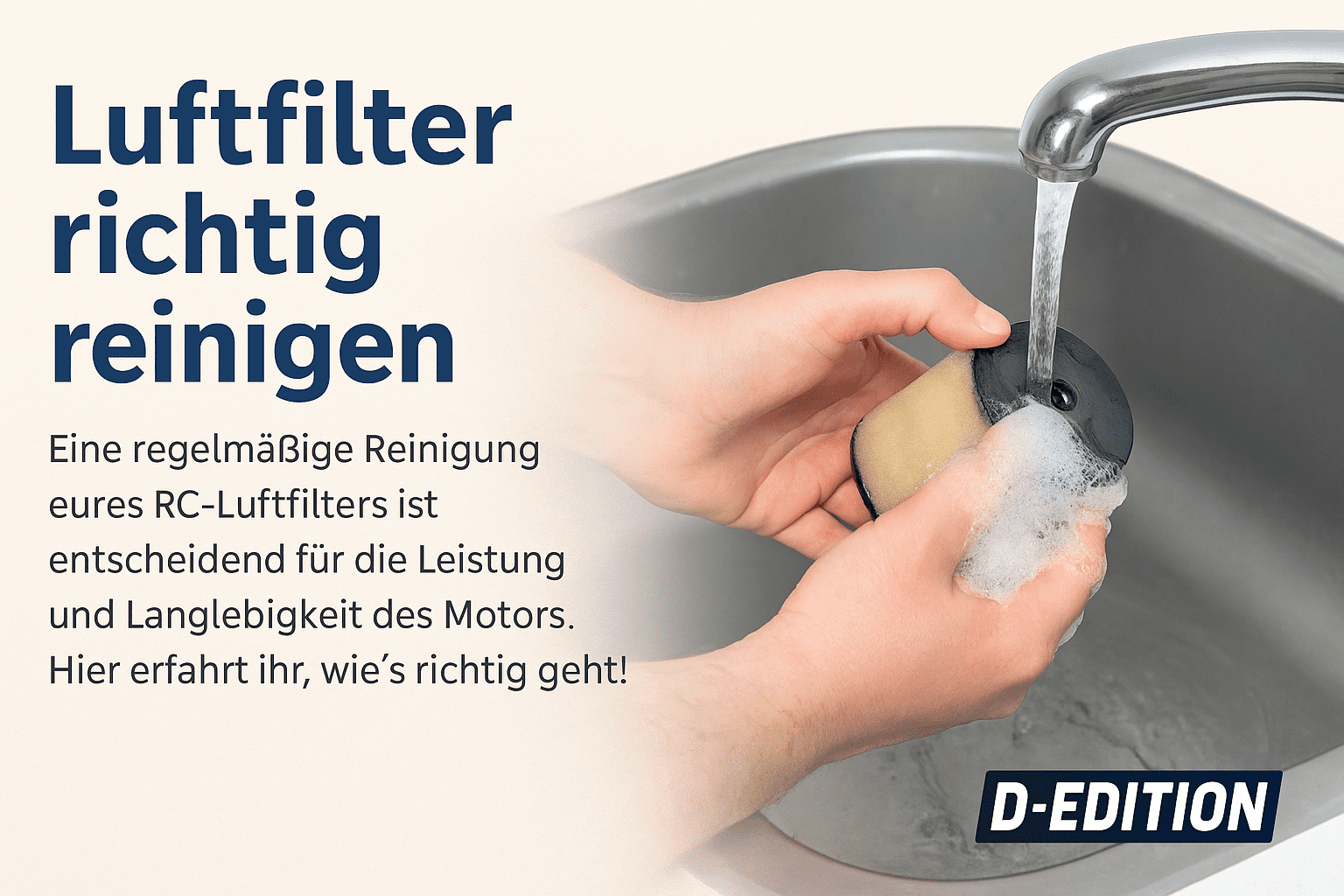 Luftfilter richtig reinigen im RC Modellbau