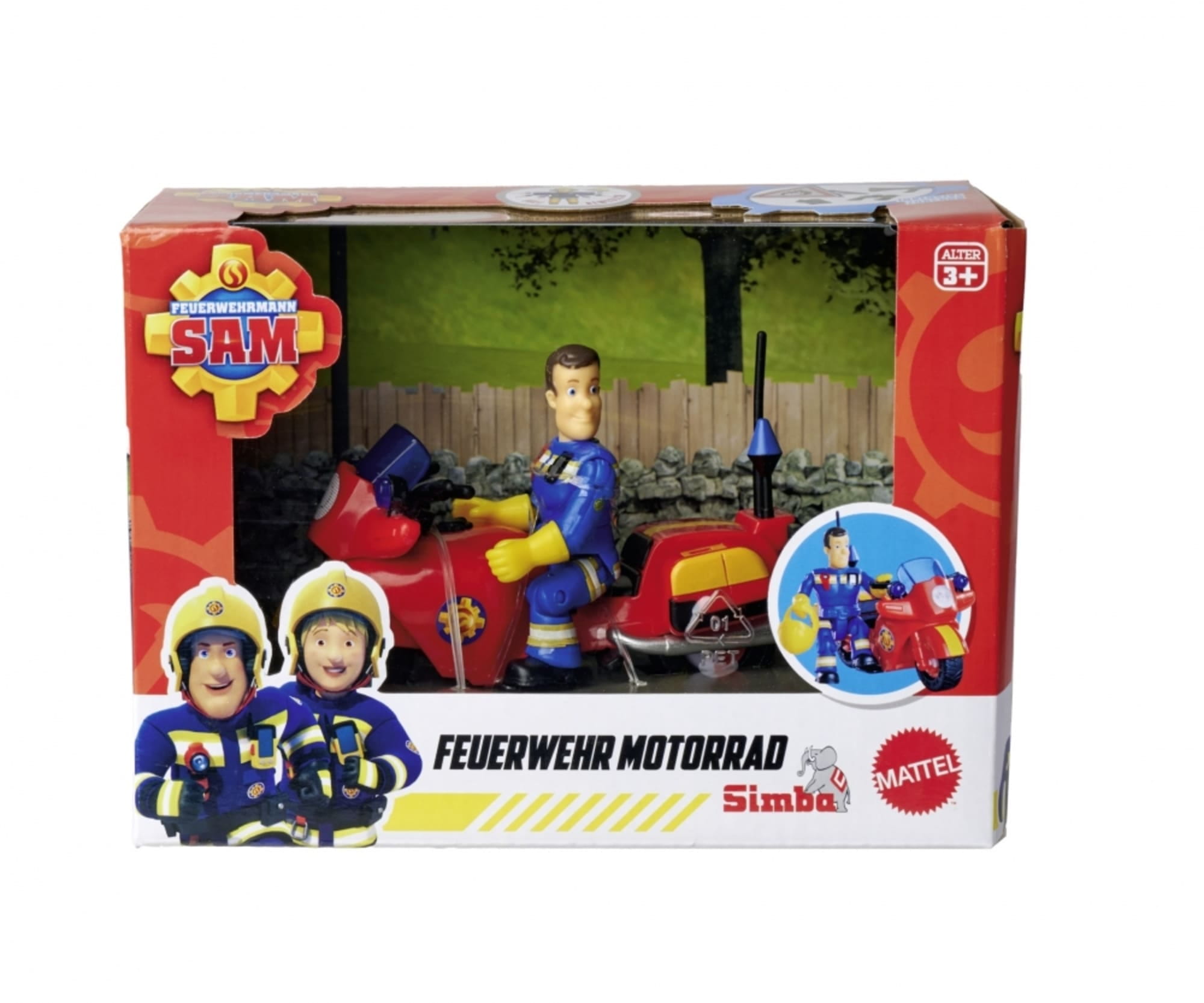 Simba Sam Feuerwehr Motorrad mit Figur - RC-Zubehoer