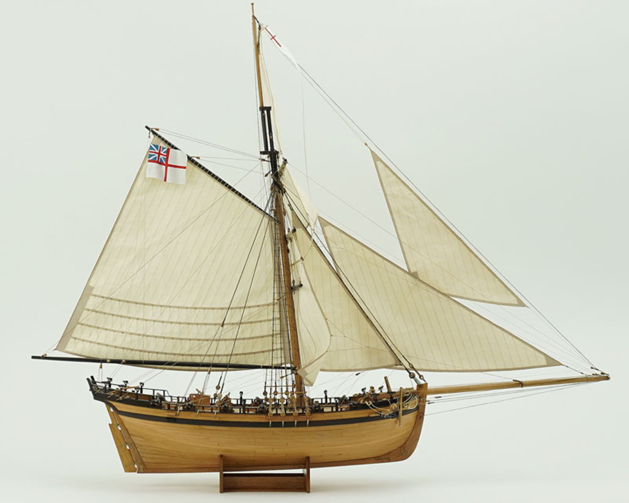 HMS Rattlesnake 1776 Modellbausatz 1_72 Laser-Cut Holzbau