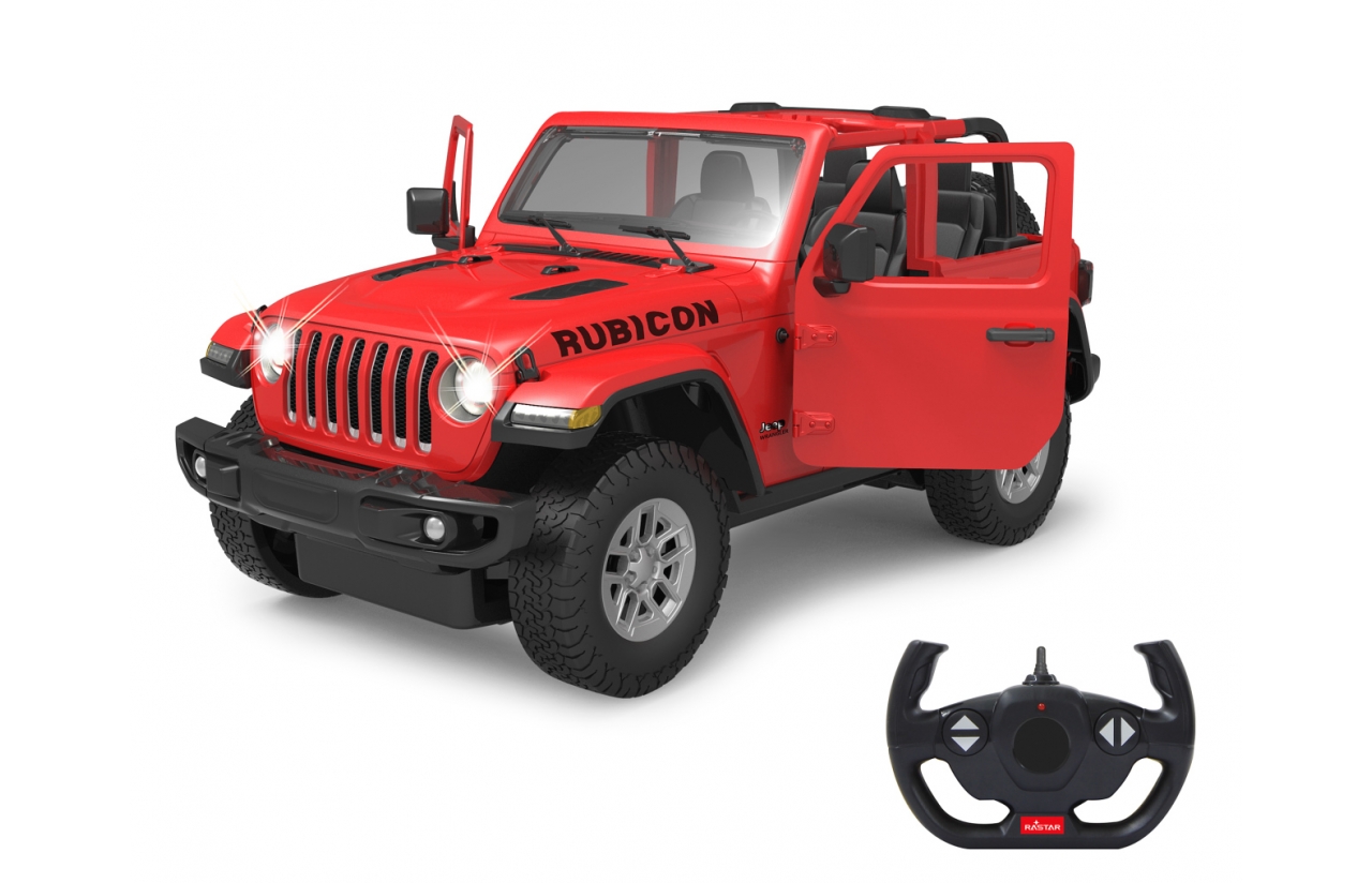 Jamara RC Jeep Wrangler JL 1:14 Tür manuell rot 2,4G B