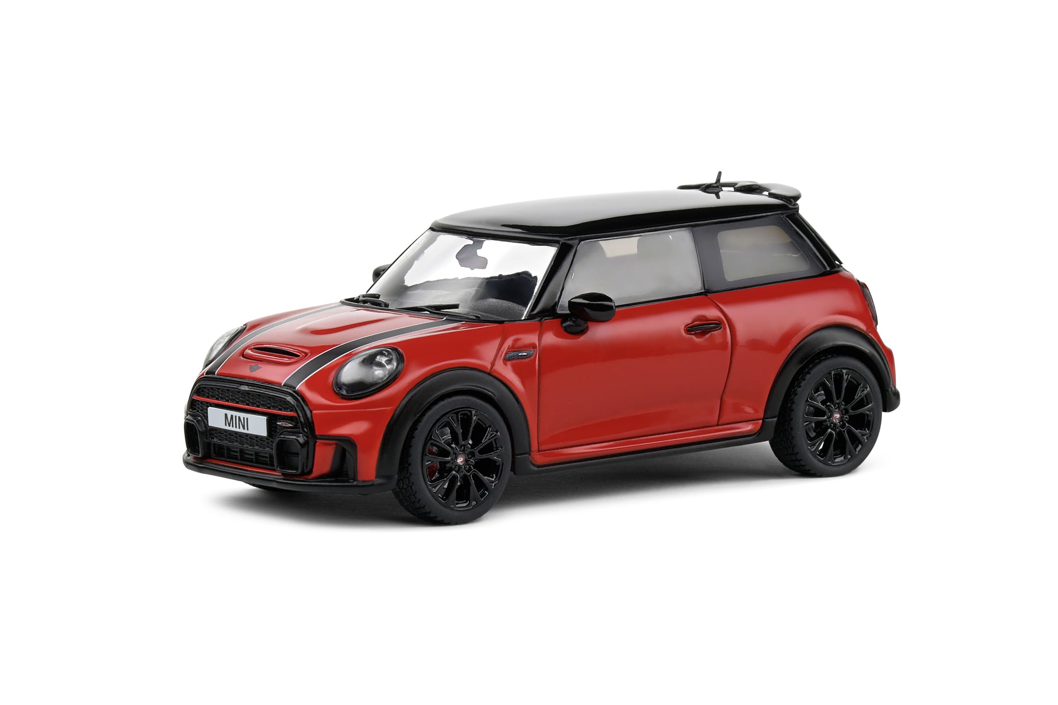 Solido 1_43 Mini Cooper John Works 2023 Modellauto rot - Detailreich und hochwertig