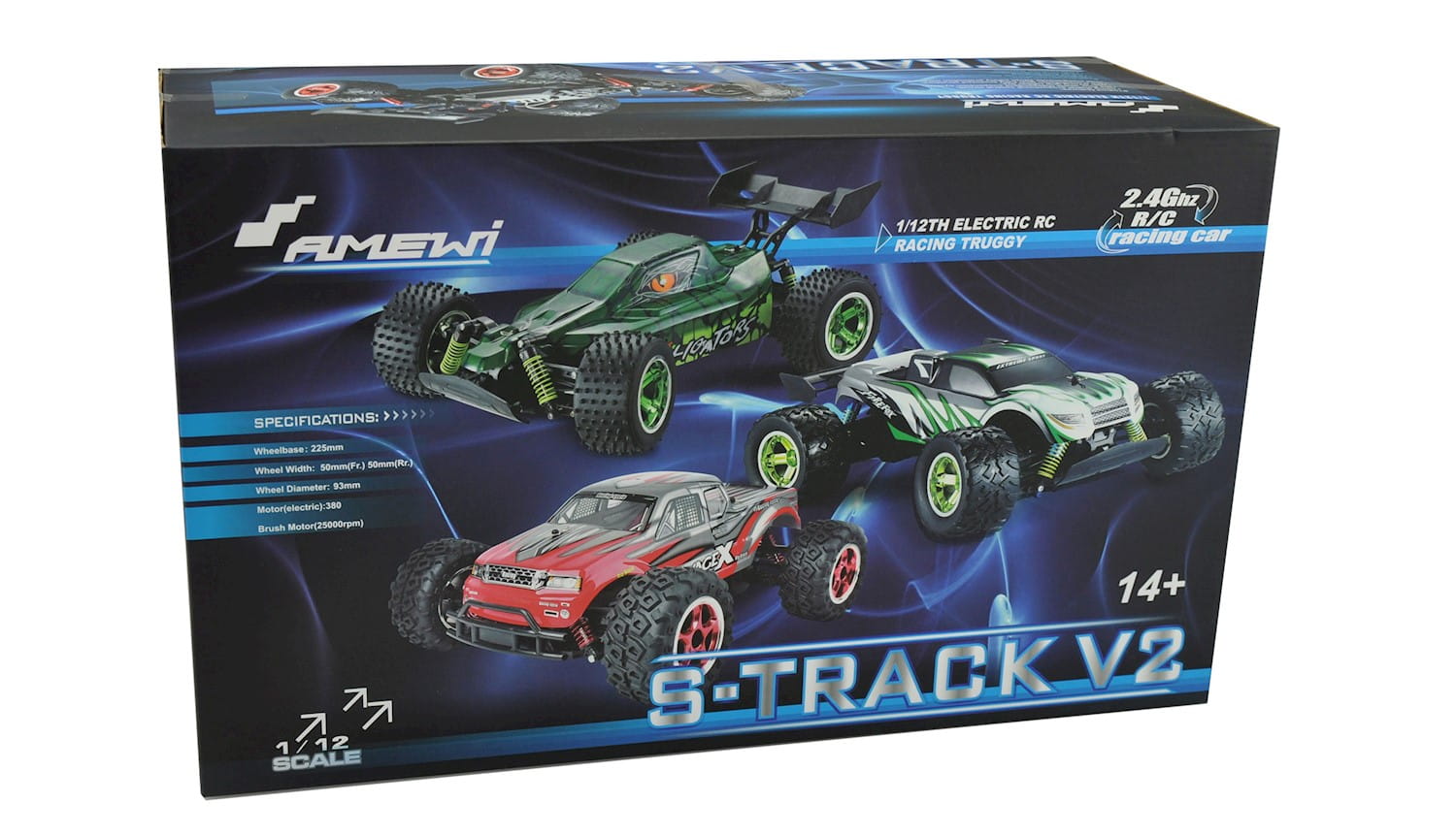 Amewi Truggy S-Track V2 M 1:12  / 4WD / RTR/ 2.4 GHZ