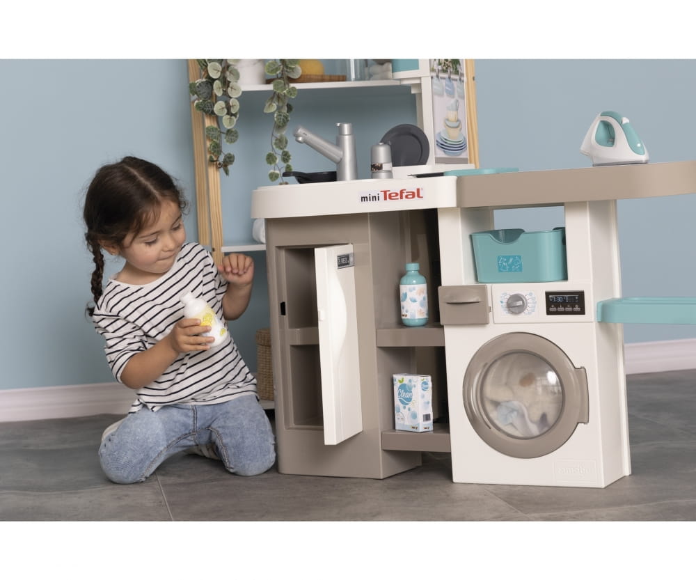 Smoby Tefal Studio Küche mit Waschmaschine