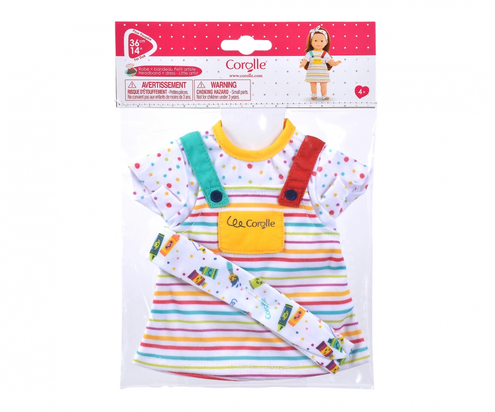 Corolle MC Stirnband + Kleid kl. Künstler