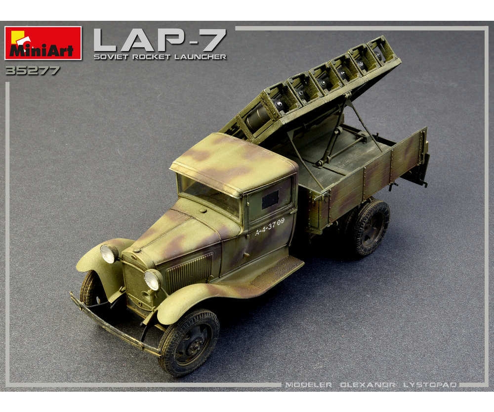 MiniArt 1:35 Soviet Rocket Launcher LAP Plastik Modellbausatz