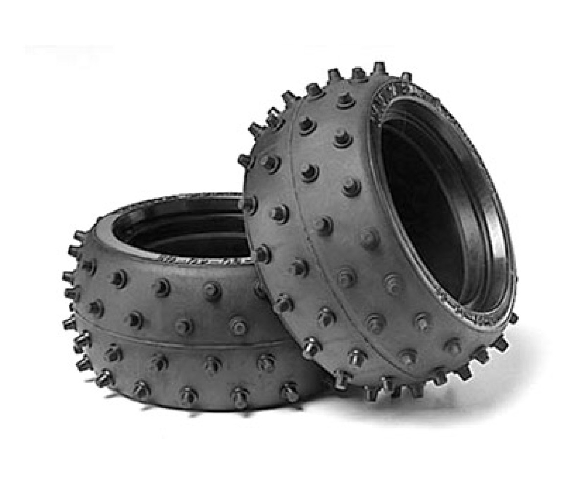 Tamiya Buggy-Reifen Stud Spike 38mm (2) br./hi.