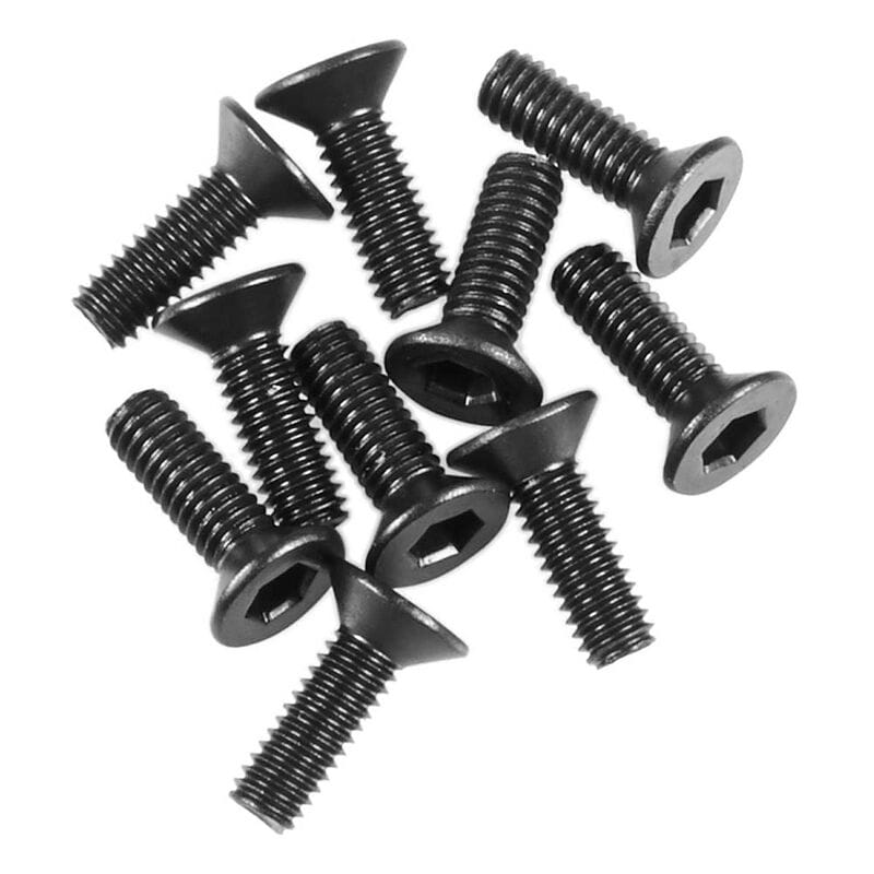 Axial AX31372 M2.6x8mm Hex Socket Flat Head Black _10_ - RC-Zubehoer