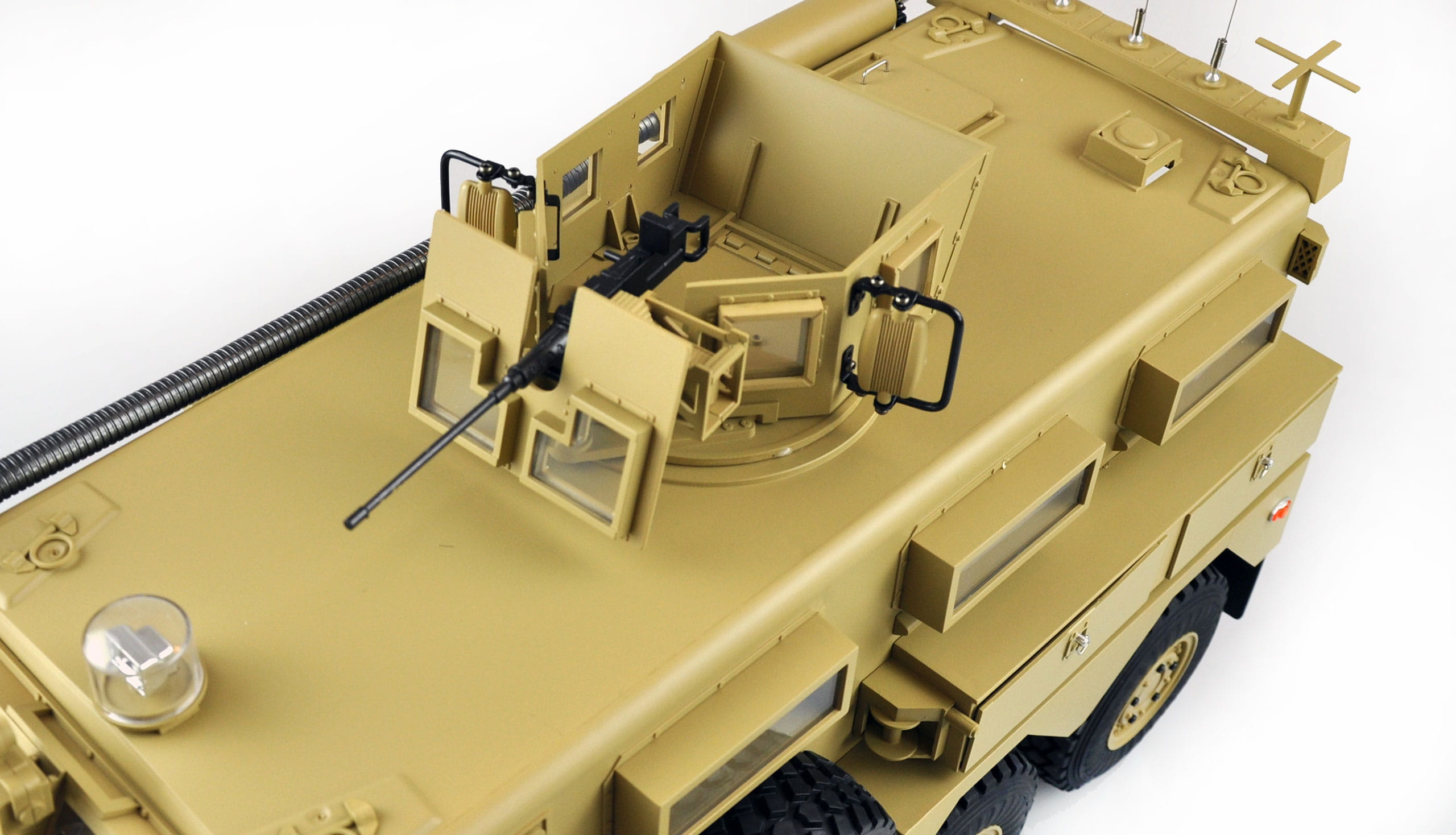 Amewi US-Miltitärfahrzeug MRAP 6x6 1:12 RTR, Licht, Sound & Rauch