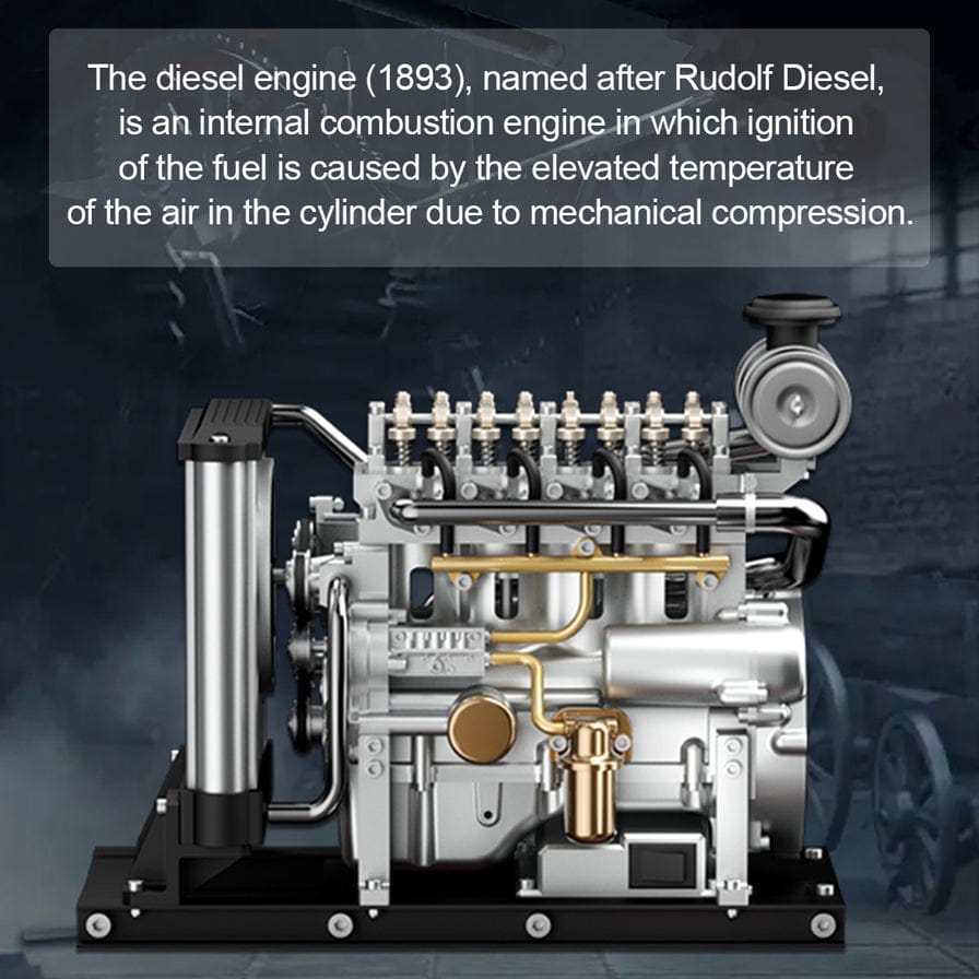 Thicon Diesel-Motor 4-Zylinder Metall, Bausatz