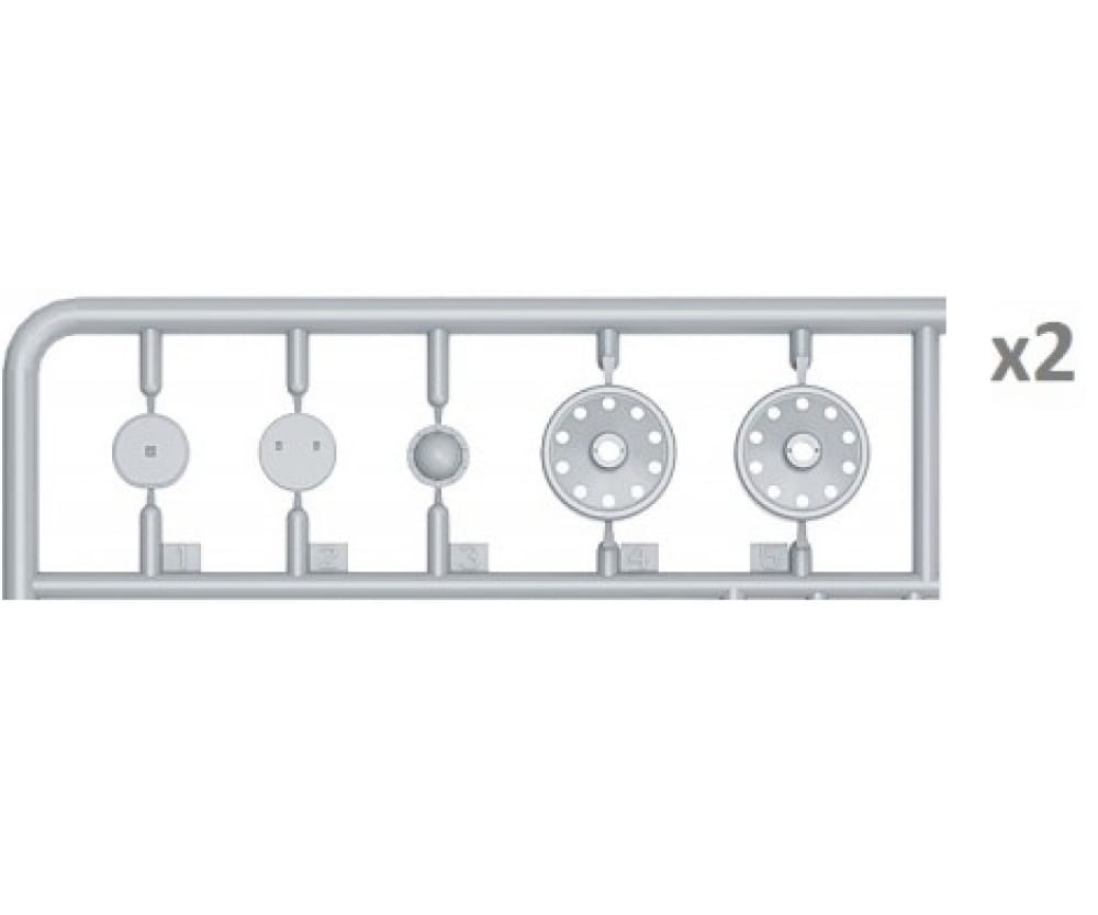 Plastikmodellbau von Miniart 1-35 laufrollen set t 34 serie 1943