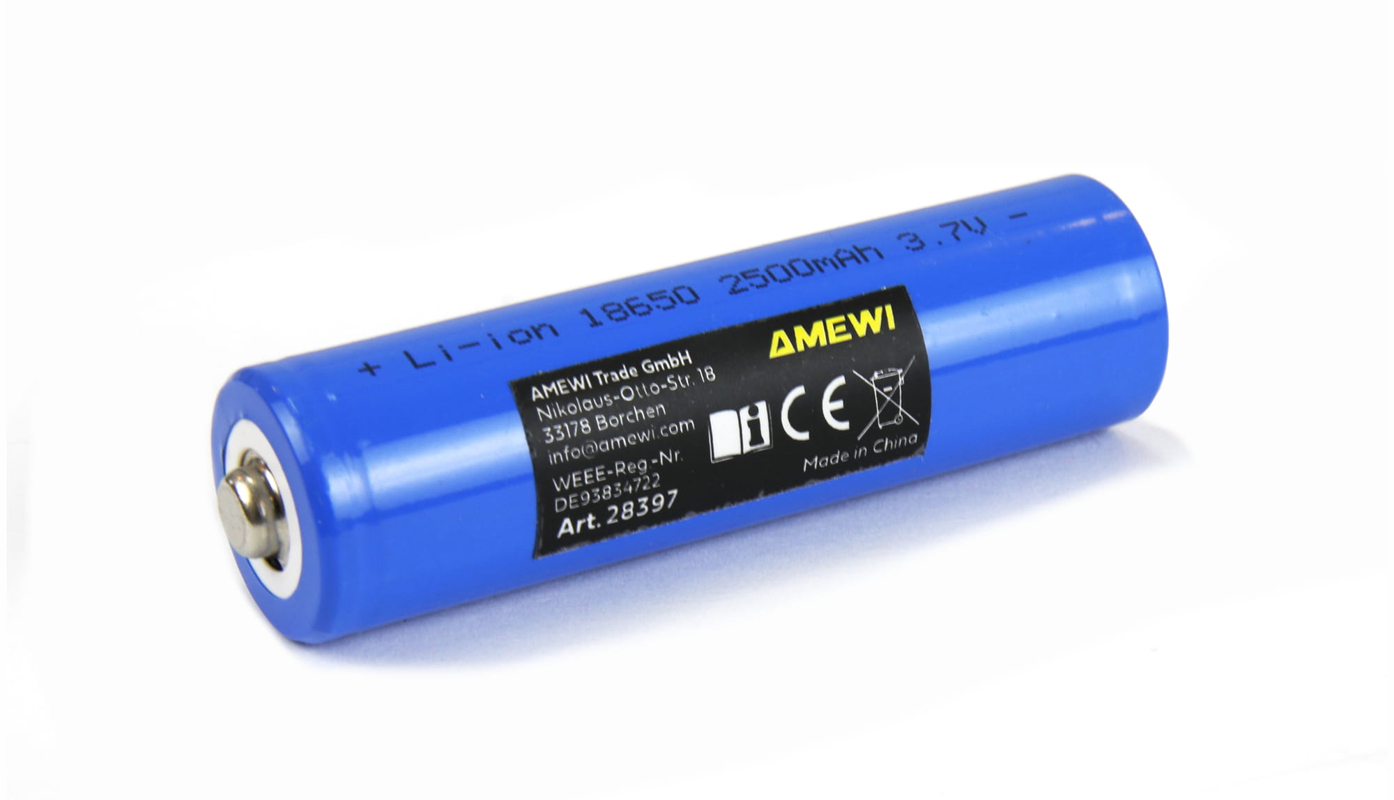 Amewi LiIon 1S 3_7V 18650 Zelle 2500mAh RC Akku - Art_-Nr. 28397